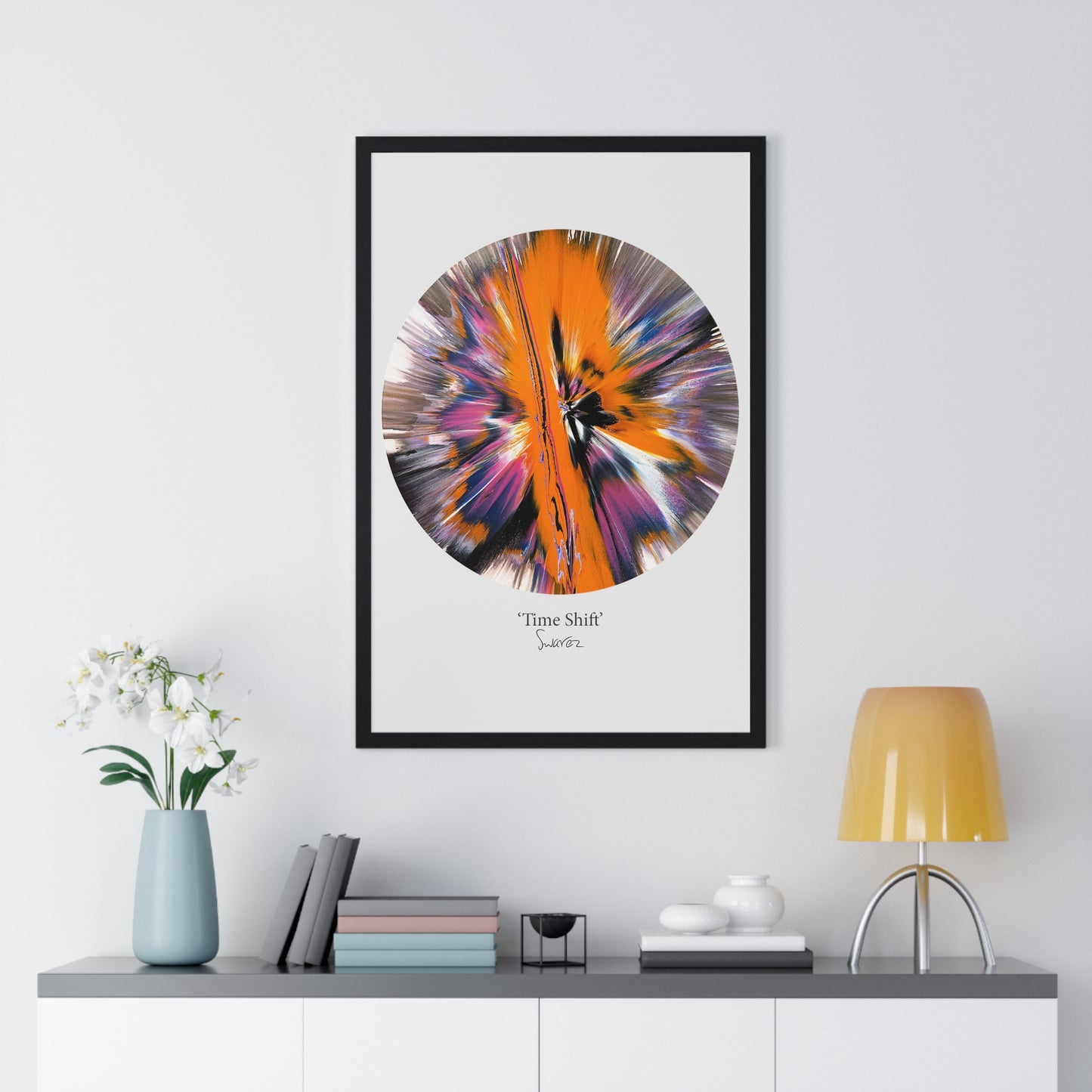 'Time Shift' by Swarez - Limited Edition Framed Vertical Poster Print