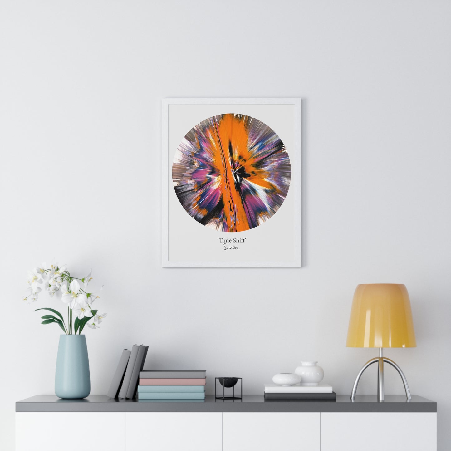 'Time Shift' by Swarez - Limited Edition Framed Vertical Poster Print