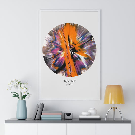 'Time Shift' by Swarez - Limited Edition Framed Vertical Poster Print