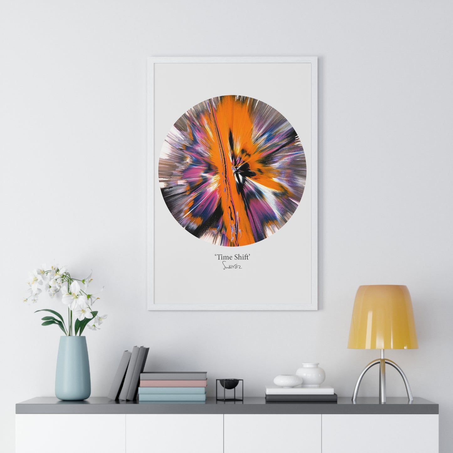 'Time Shift' by Swarez - Limited Edition Framed Vertical Poster Print