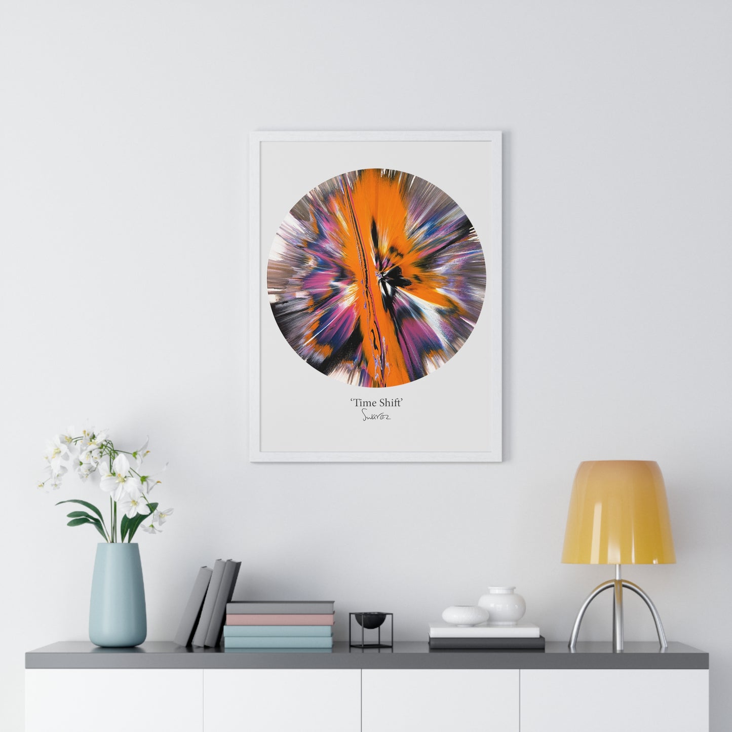 'Time Shift' by Swarez - Limited Edition Framed Vertical Poster Print