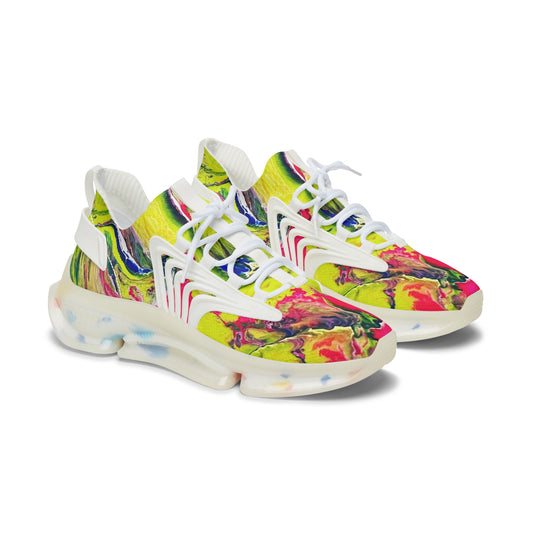 Women's Mesh Sneakers - Lime Burst 2024 design