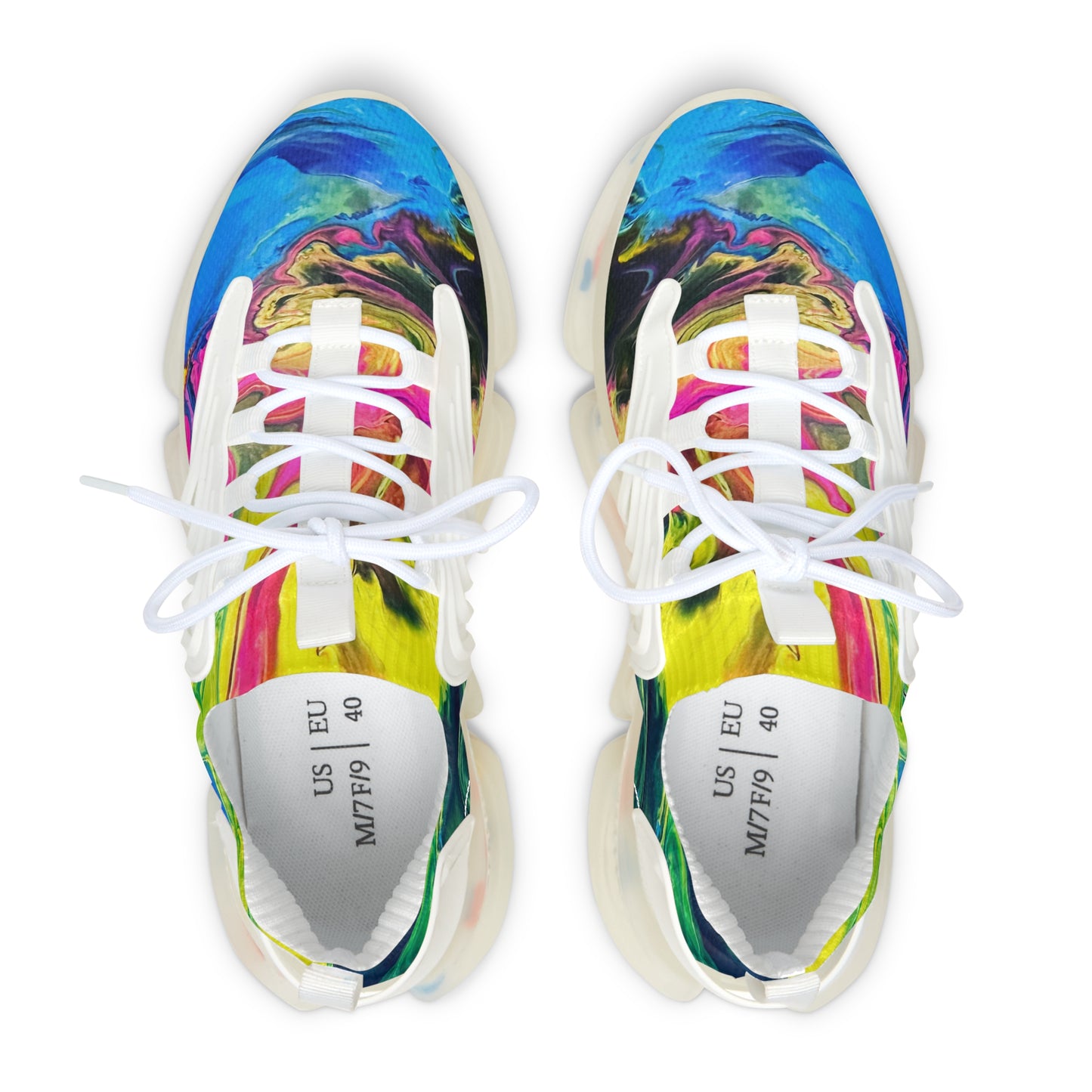 Women's Mesh Sneakers - Tropical Splash 2024 design