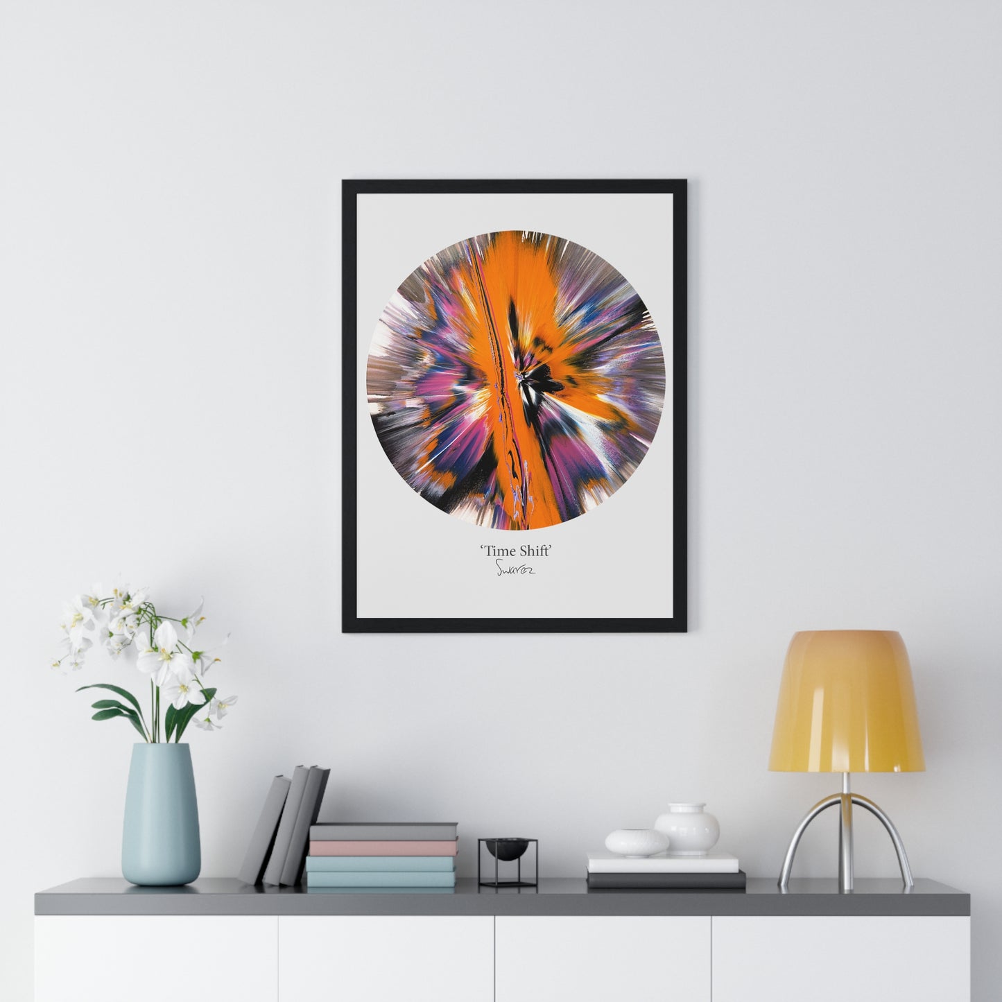 'Time Shift' by Swarez - Limited Edition Framed Vertical Poster Print