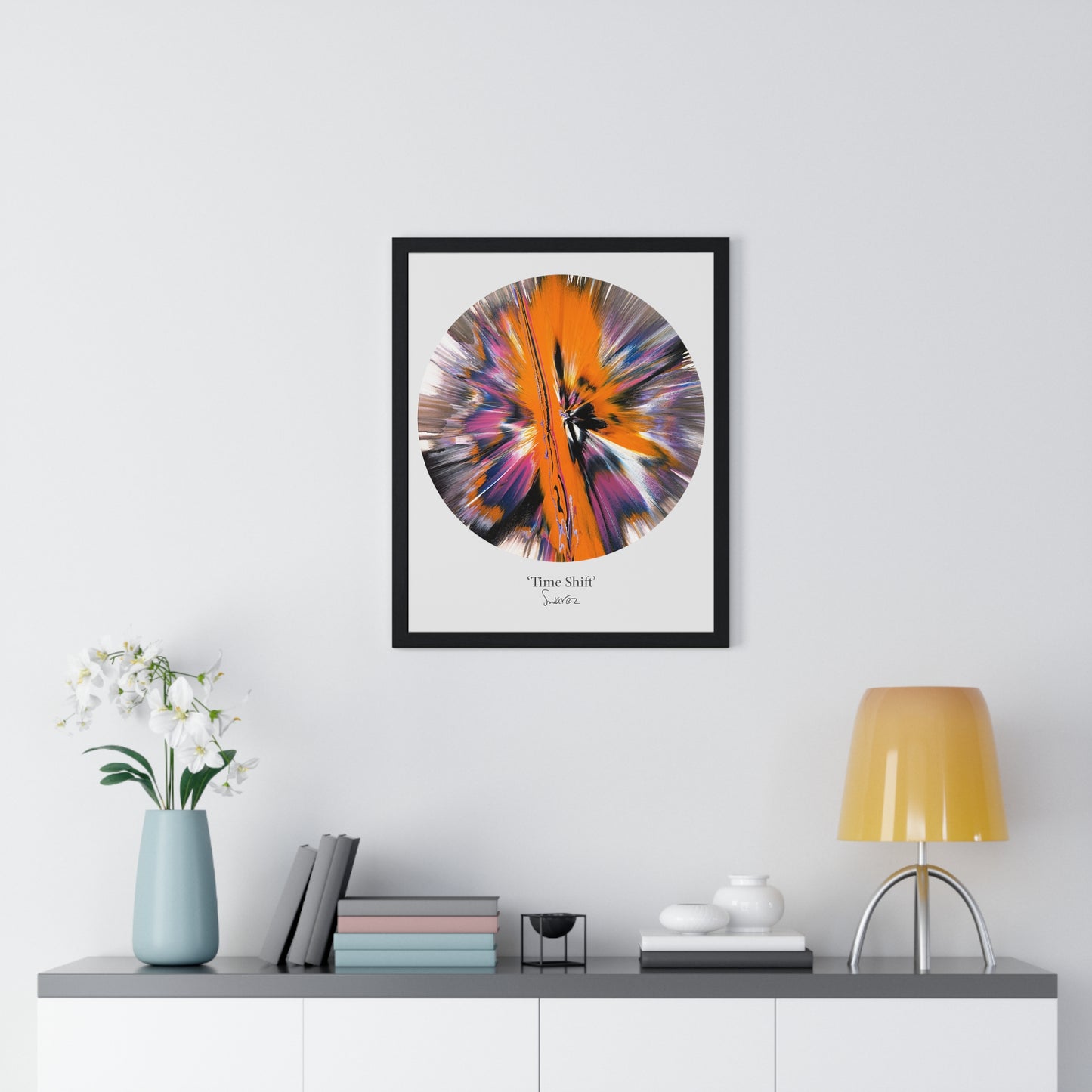 'Time Shift' by Swarez - Limited Edition Framed Vertical Poster Print