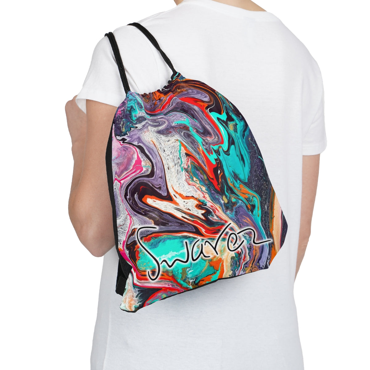 Outdoor Drawstring Bag - Hypnotic design