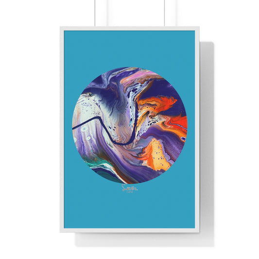 Limited Edition Framed Vertical Poster - Circle 1 design - 1 of 10