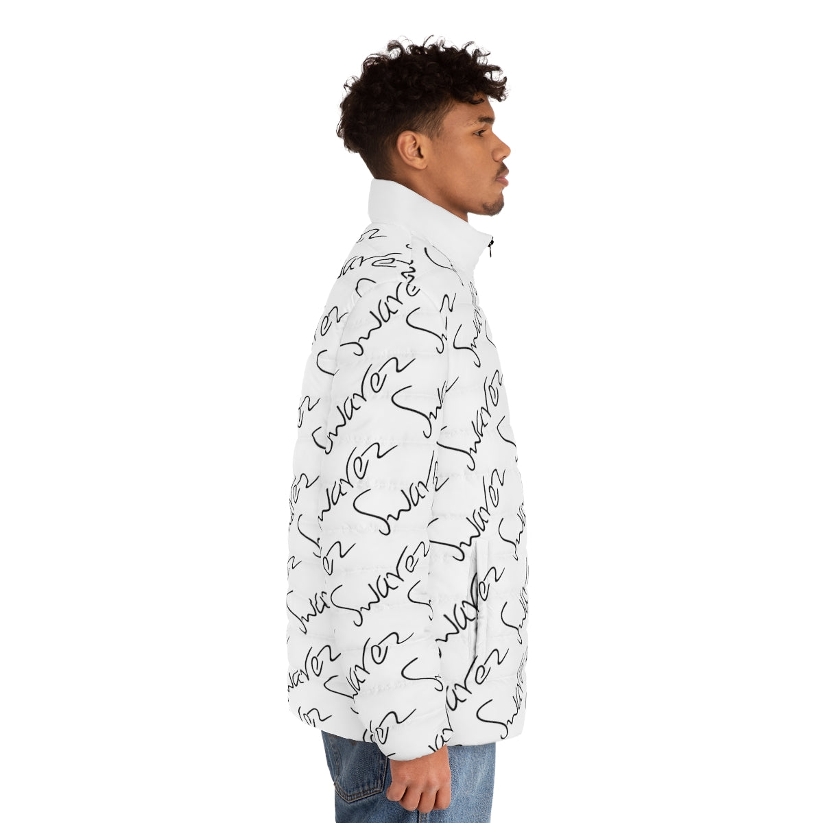 Men's Puffer Jacket - Swarez logos