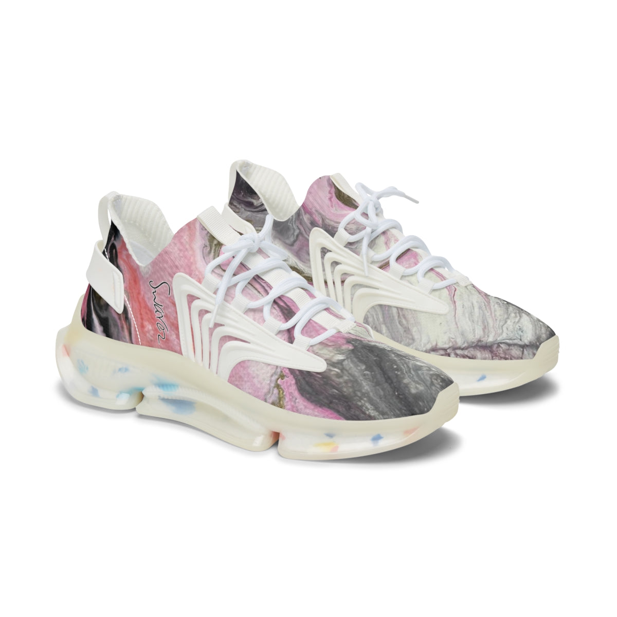 Women's Mesh Sneakers - Dusky pink design