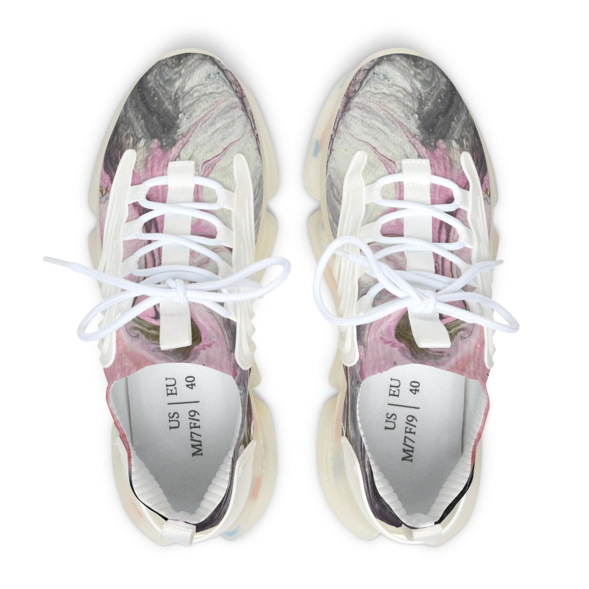 Women's Mesh Sneakers - Dusky pink design