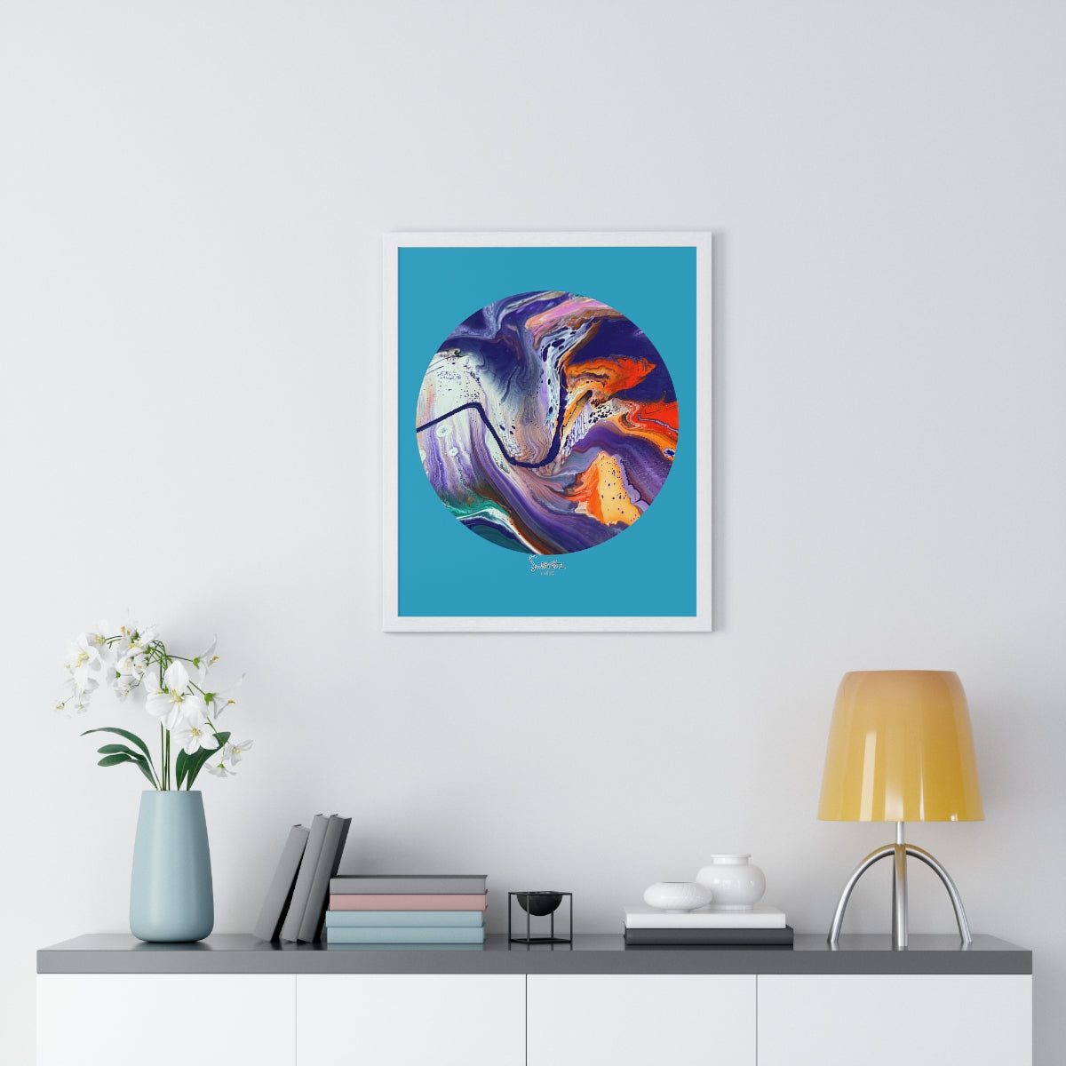 Limited Edition Framed Vertical Poster - Circle 1 design - 1 of 10