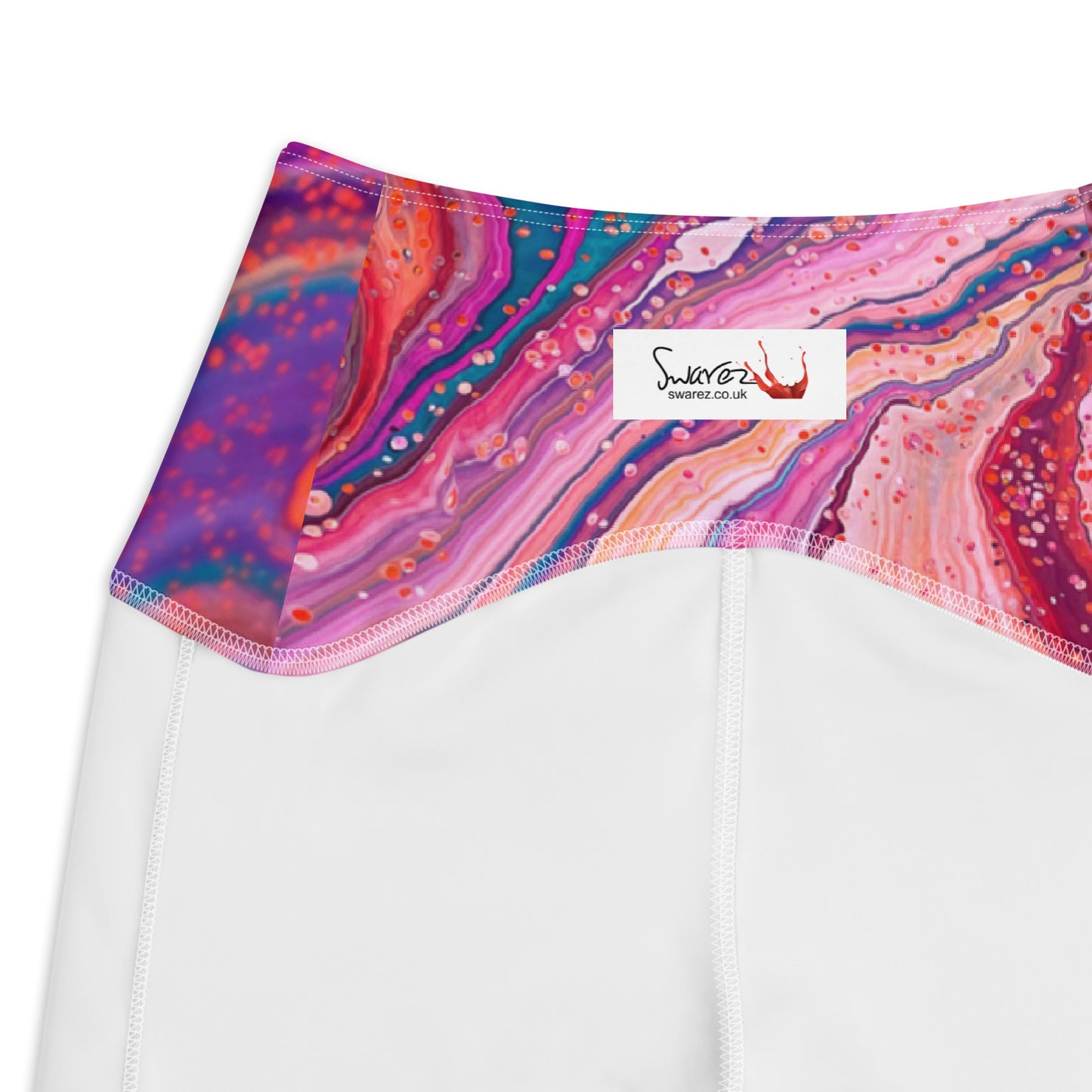 Crossover leggings with pockets - Cosmic Design