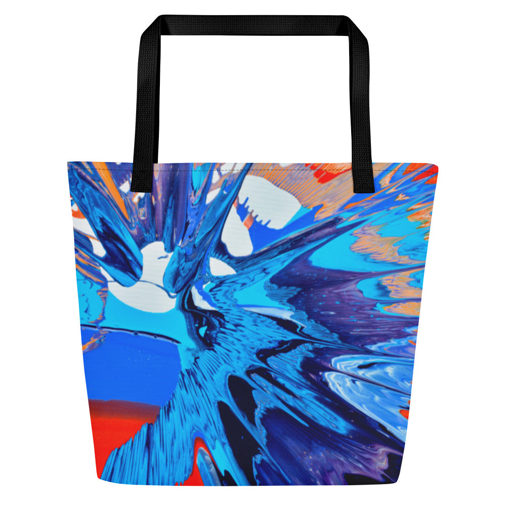 All-Over Print Large Tote Bag - Kapow design