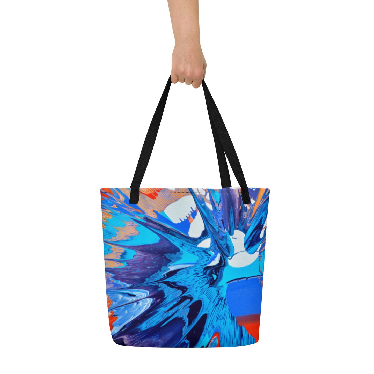 All-Over Print Large Tote Bag - Kapow design