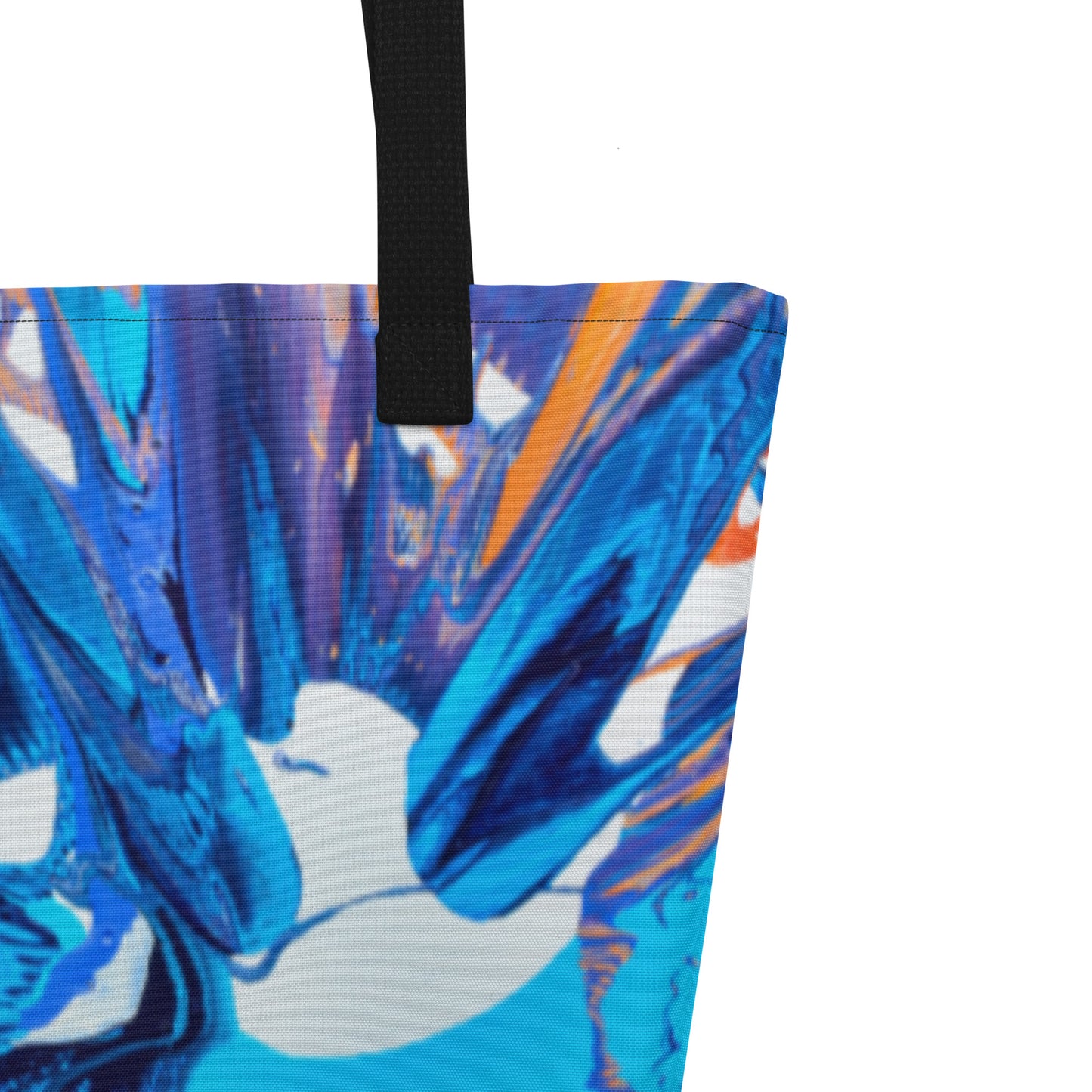 All-Over Print Large Tote Bag - Kapow design