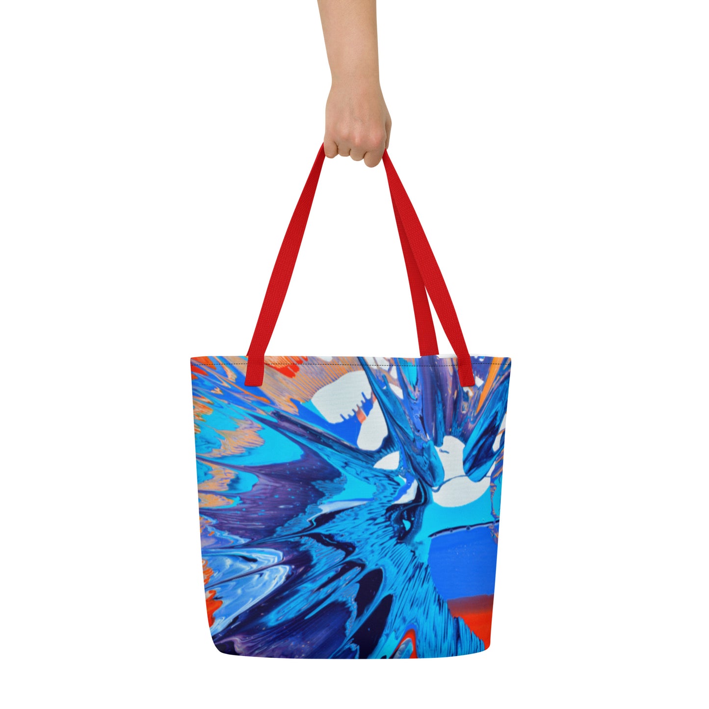 All-Over Print Large Tote Bag - Kapow design