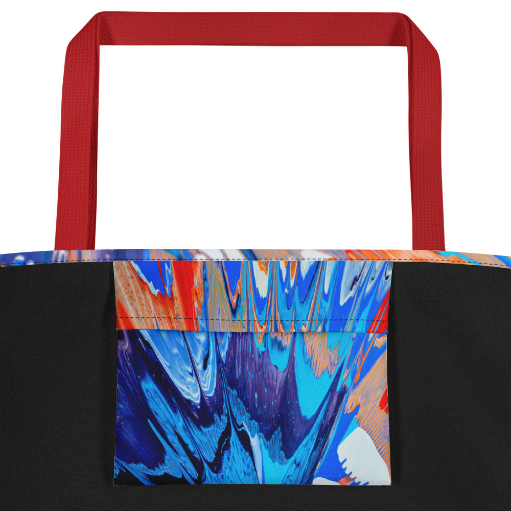 All-Over Print Large Tote Bag - Kapow design