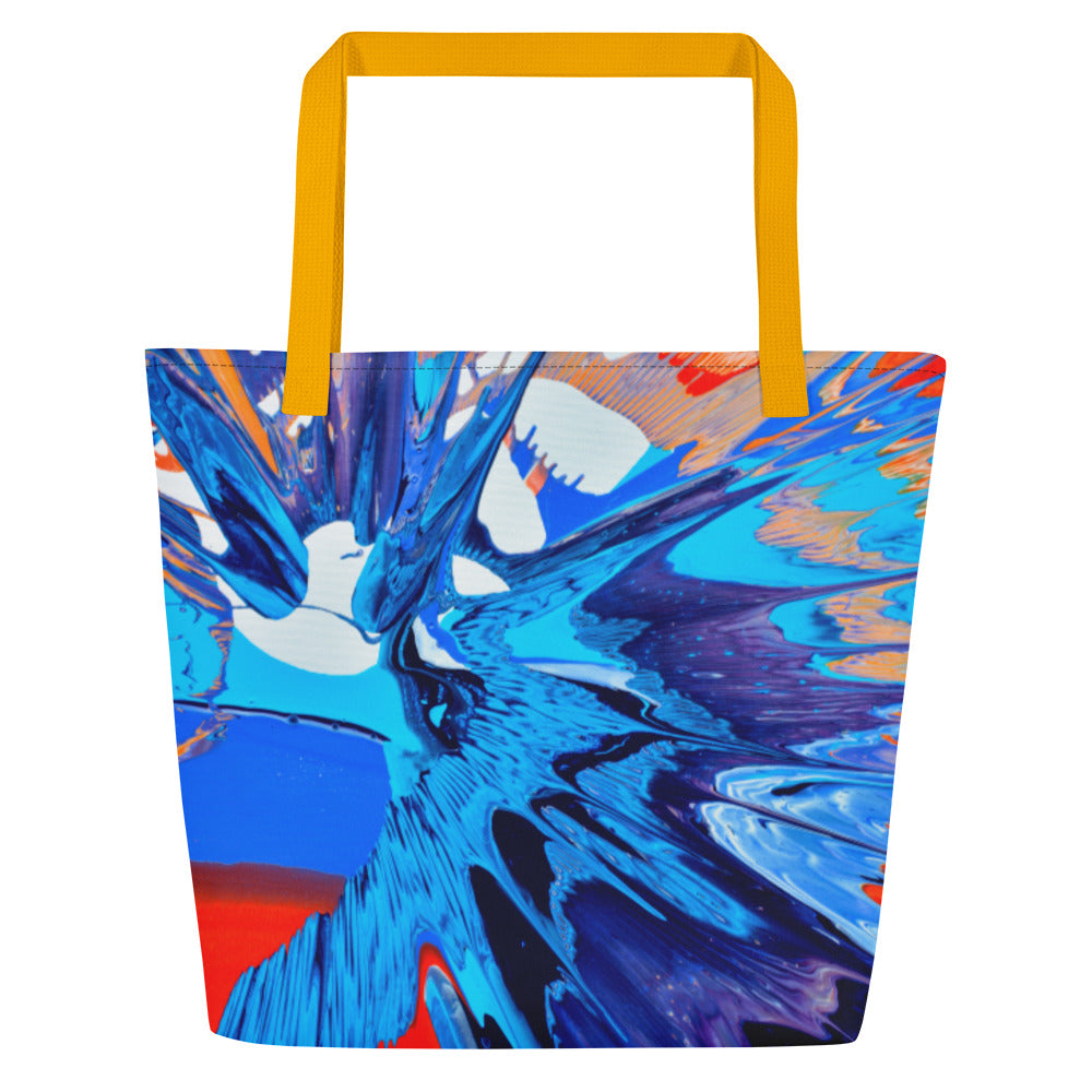 All-Over Print Large Tote Bag - Kapow design
