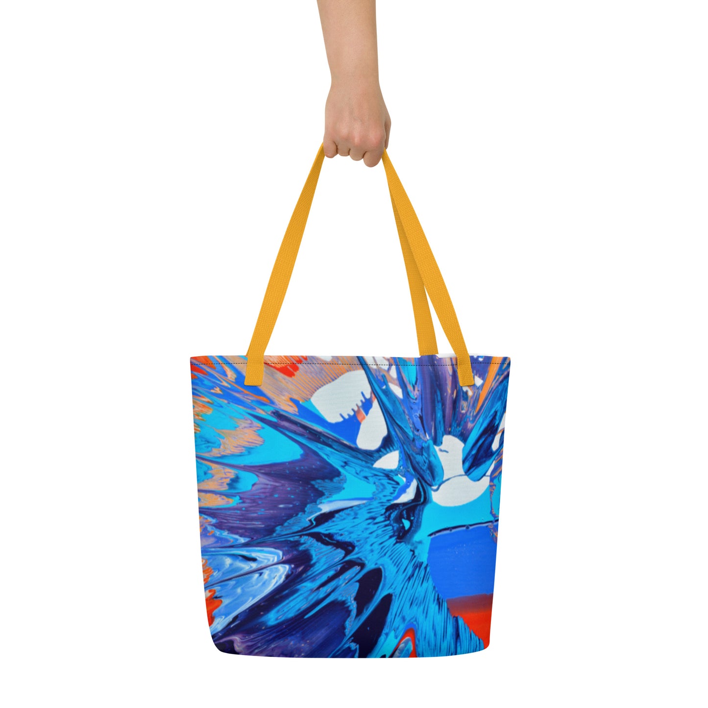 All-Over Print Large Tote Bag - Kapow design