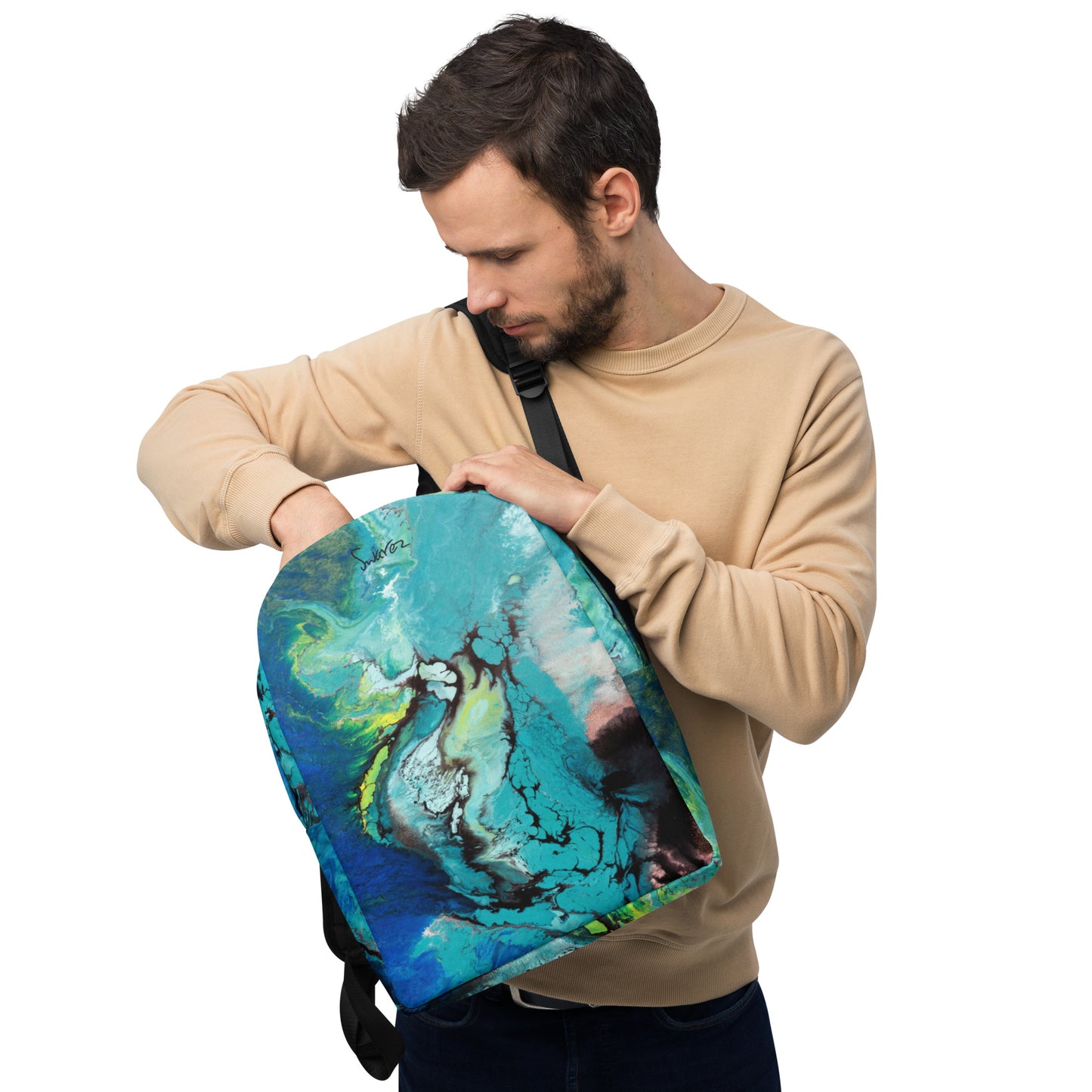 Minimalist Backpack - Deep Blue design