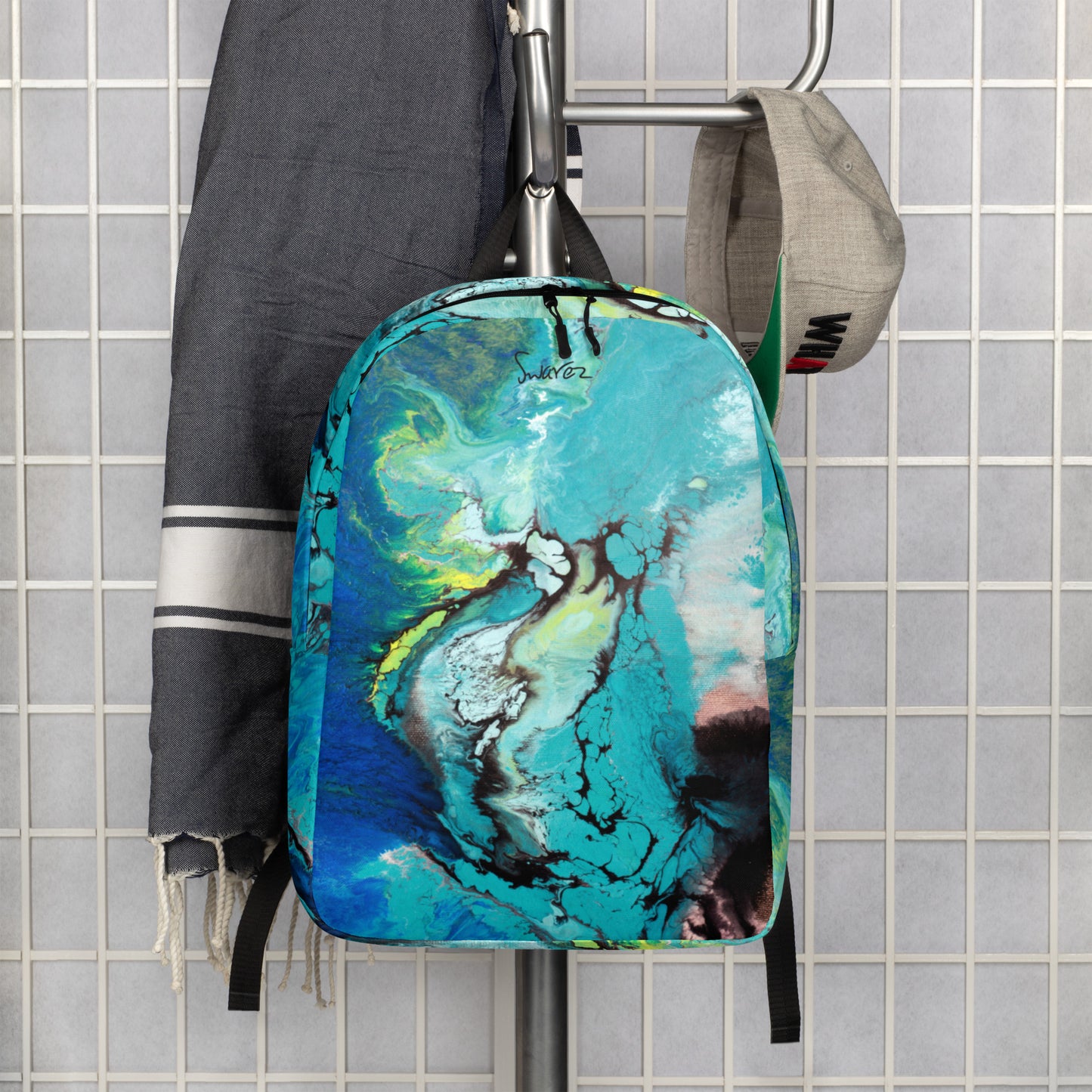 Minimalist Backpack - Deep Blue design