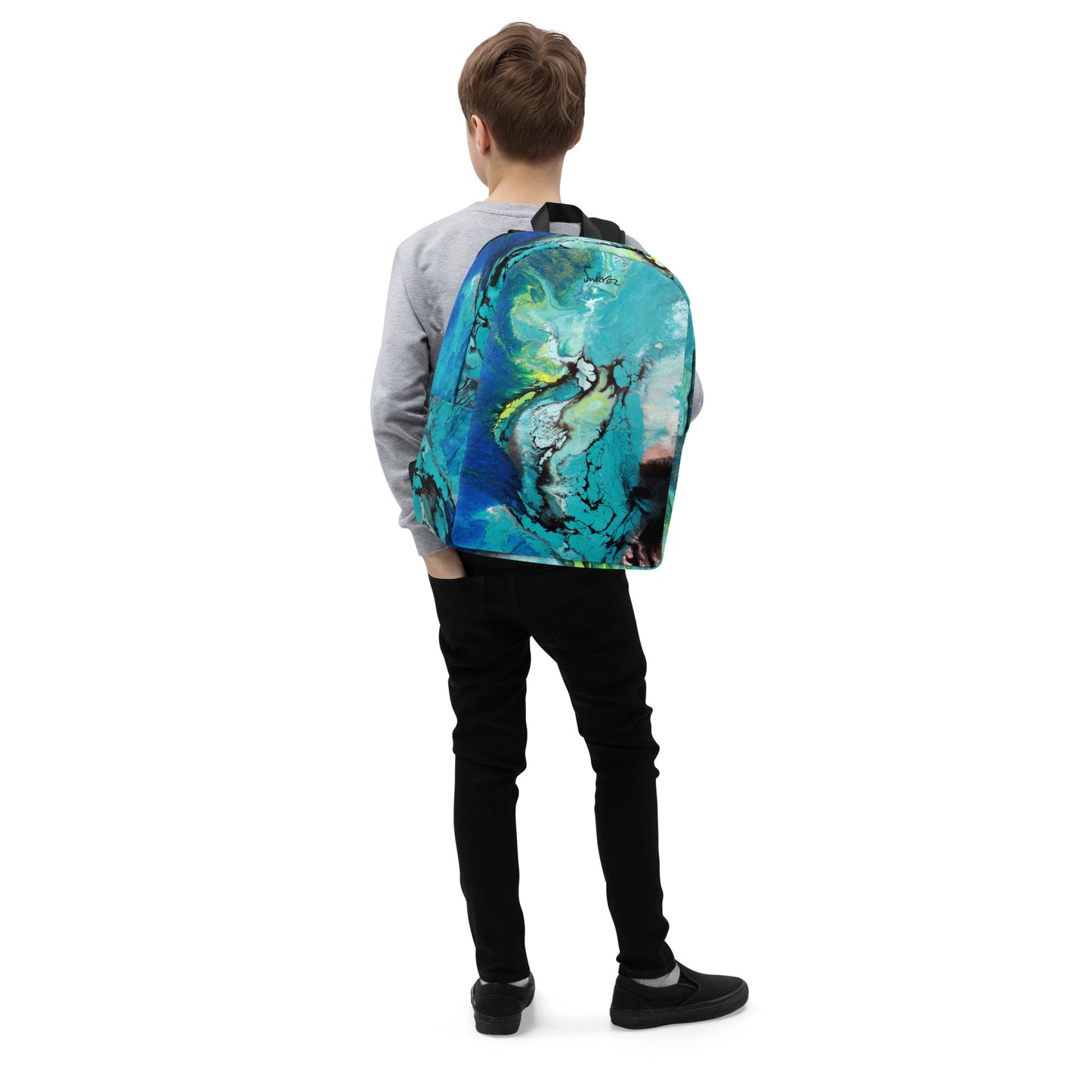 Minimalist Backpack - Deep Blue design