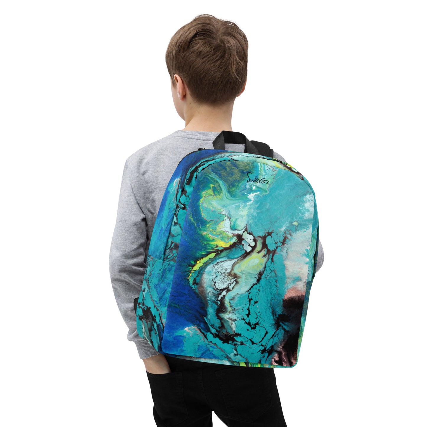 Minimalist Backpack - Deep Blue design
