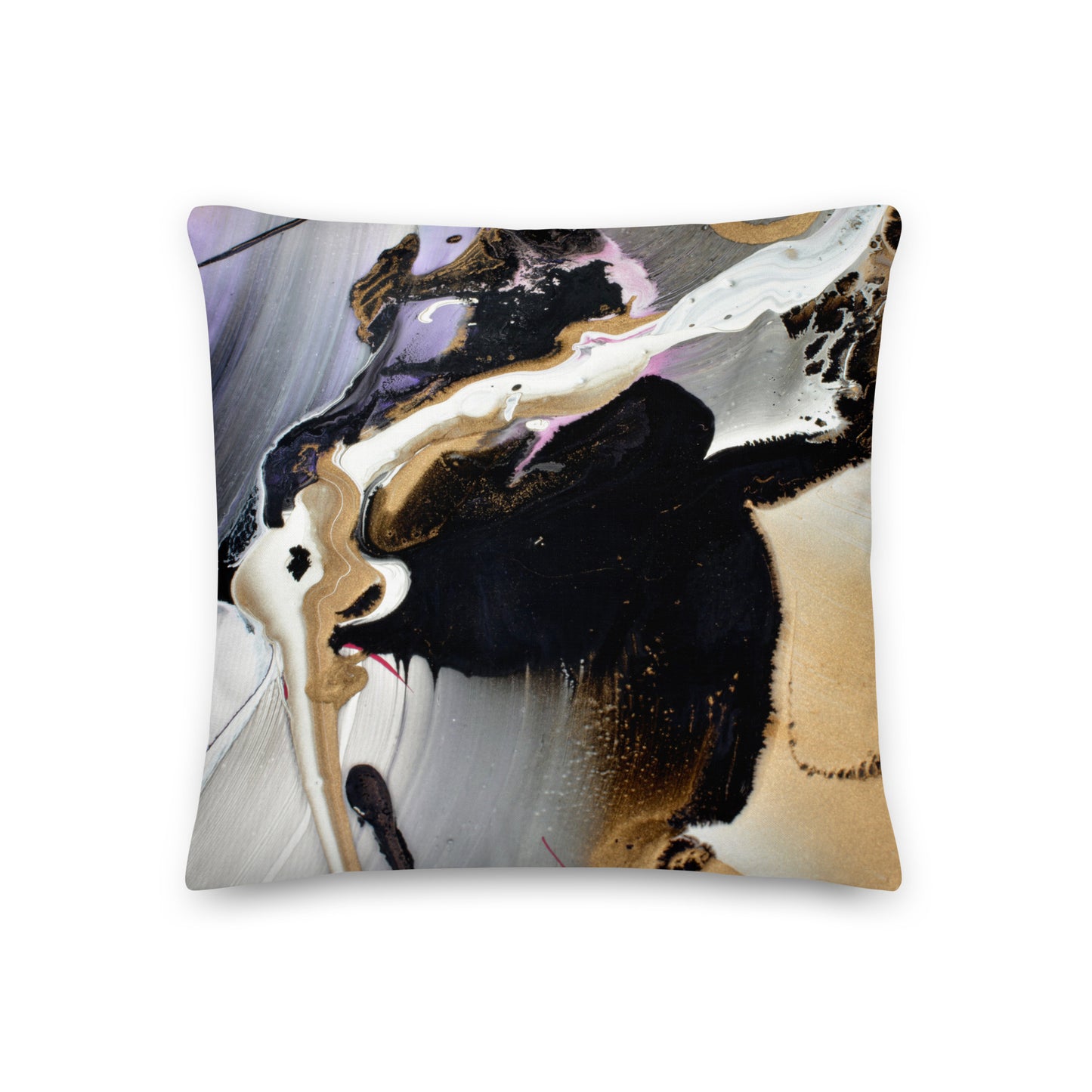 Premium Pillow - Purple and gold design