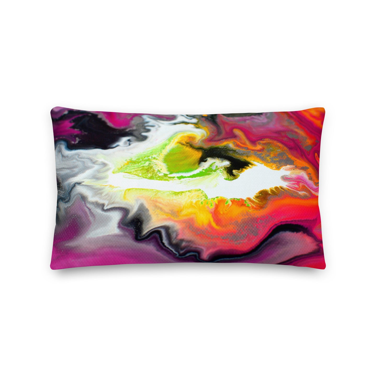Premium Pillow - Pink and yellow design