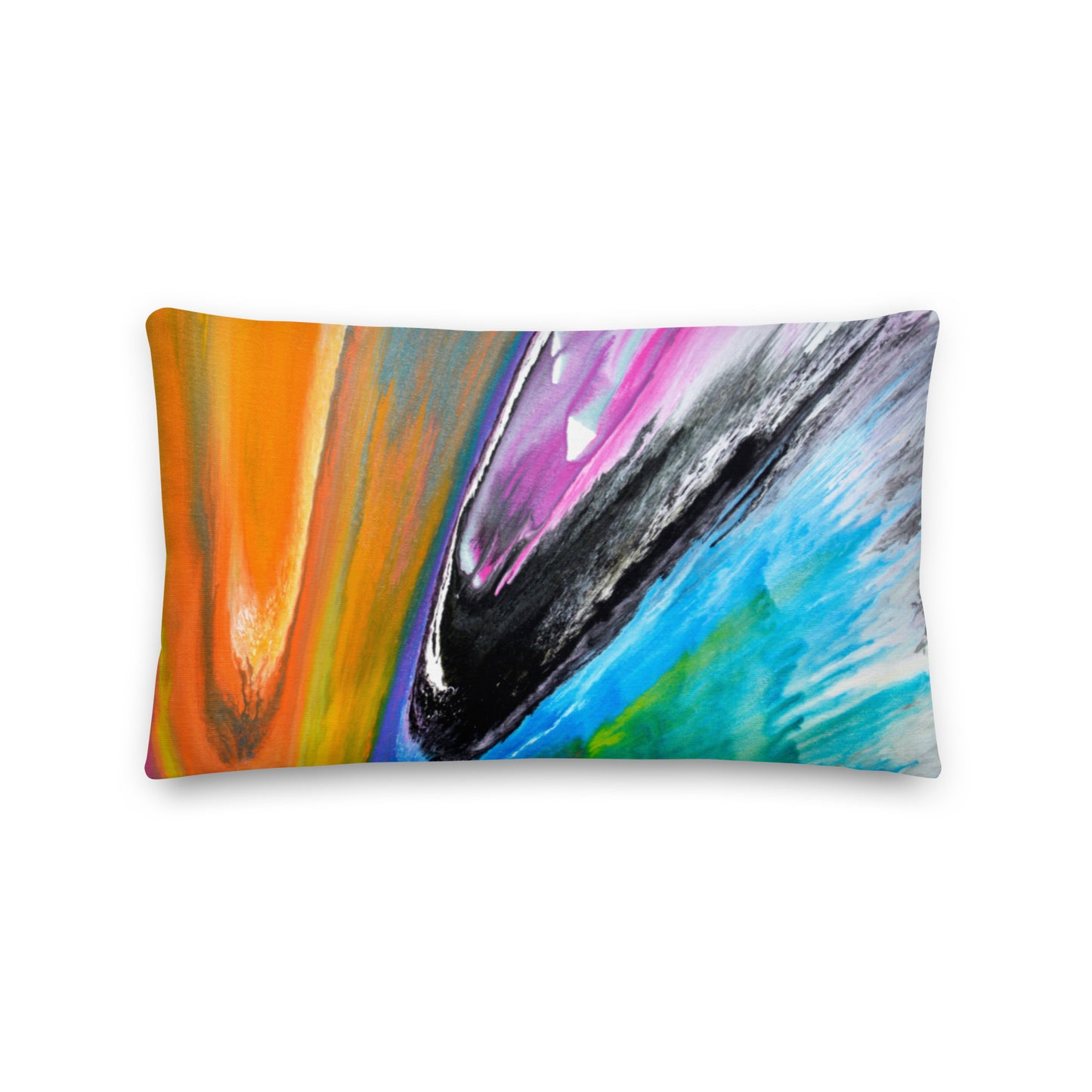 Premium Pillow - Spin art design