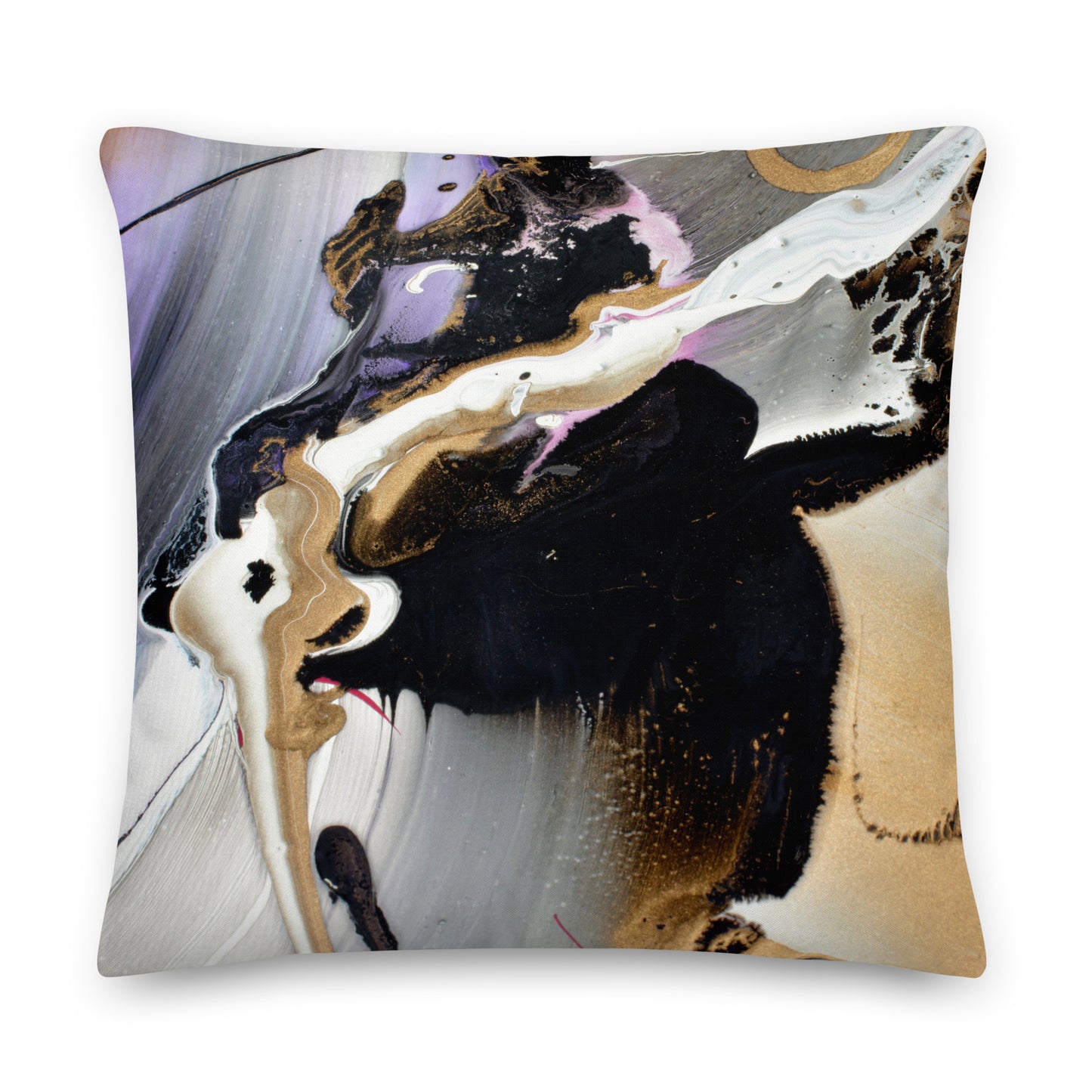 Premium Pillow - Purple and gold design