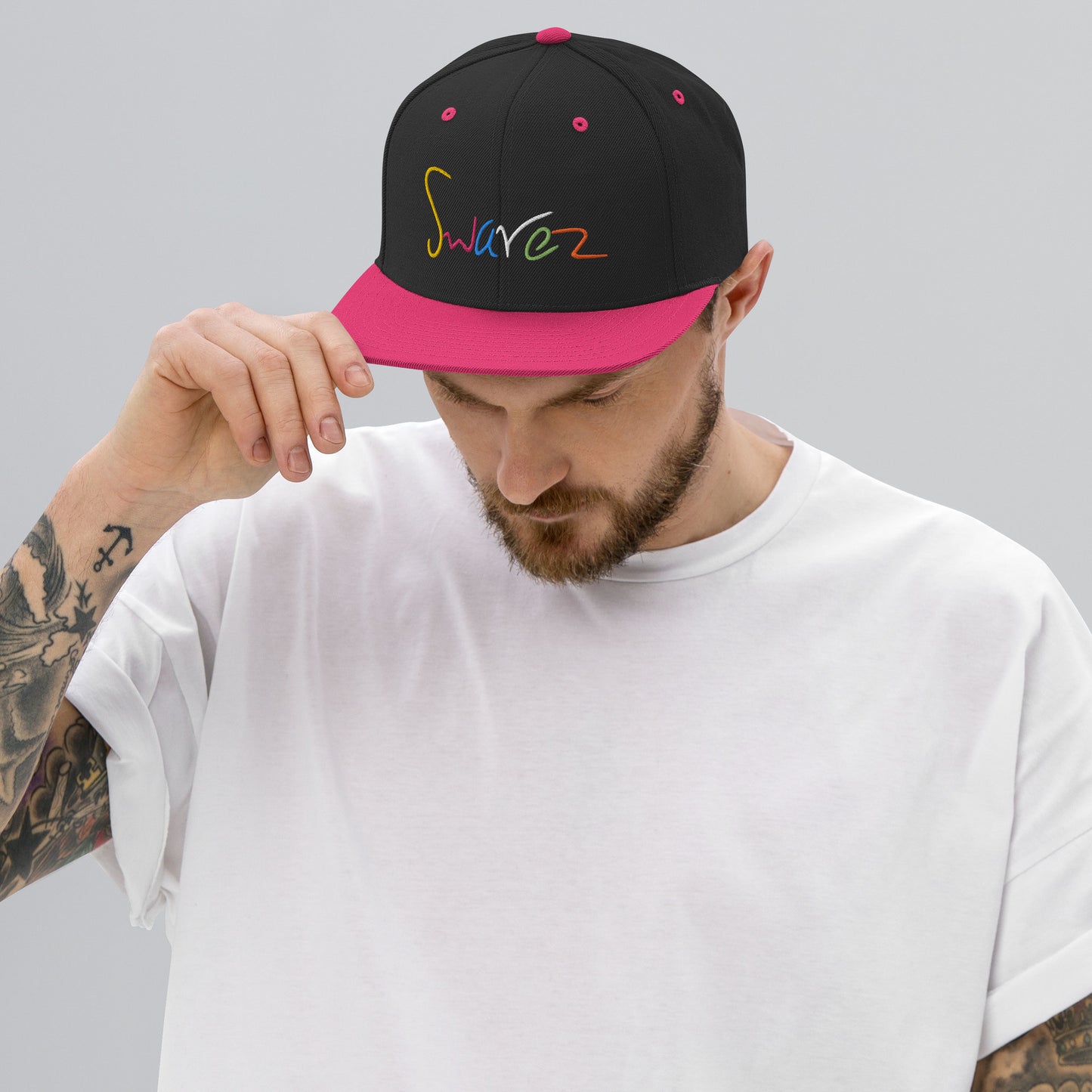 Snapback Hat - Swarez logo