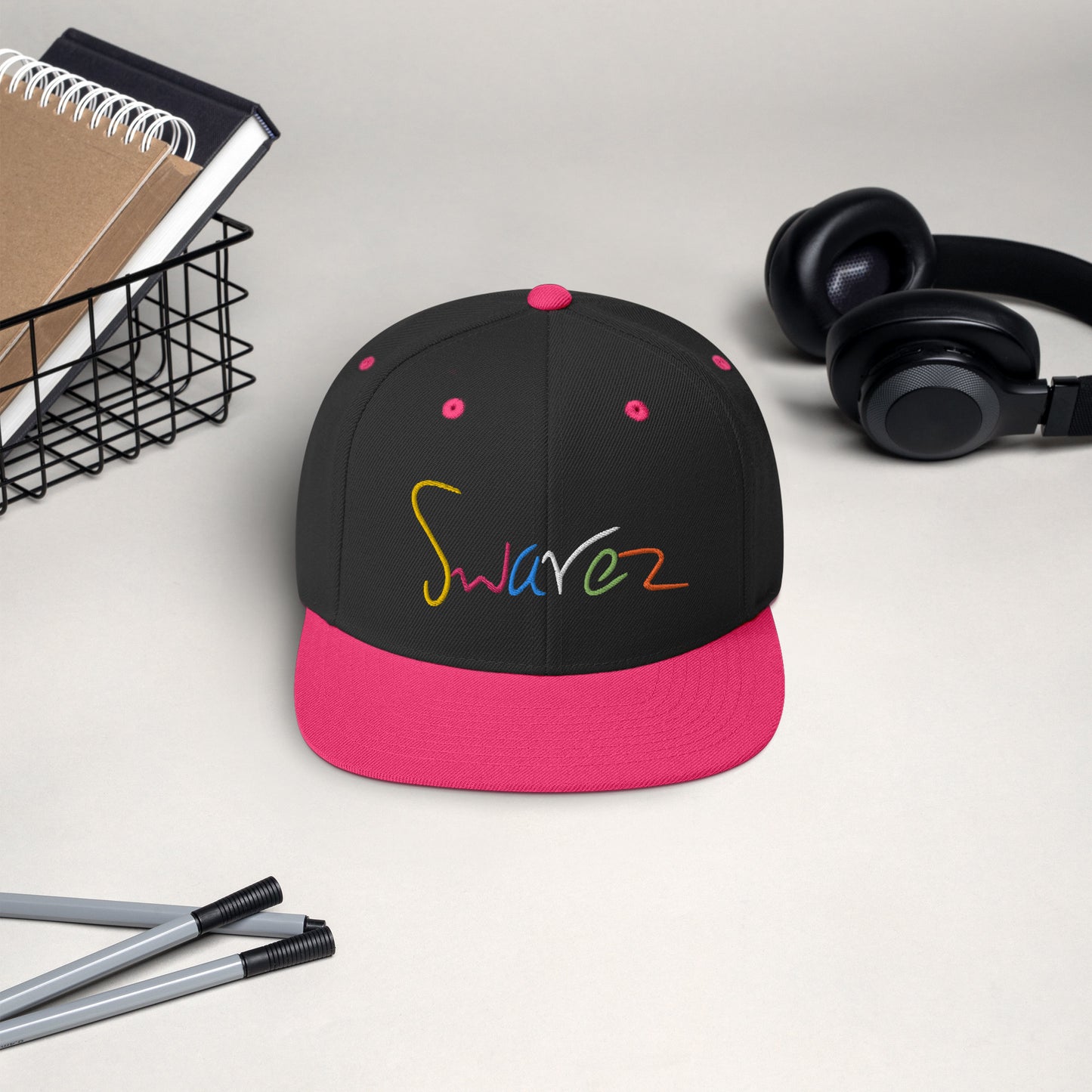 Snapback Hat - Swarez logo