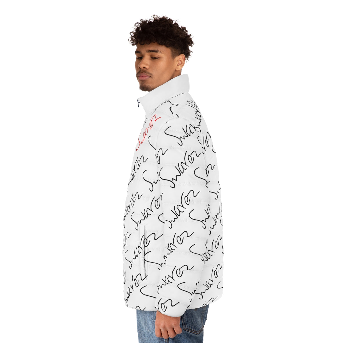 Men's Puffer Jacket - Swarez logos