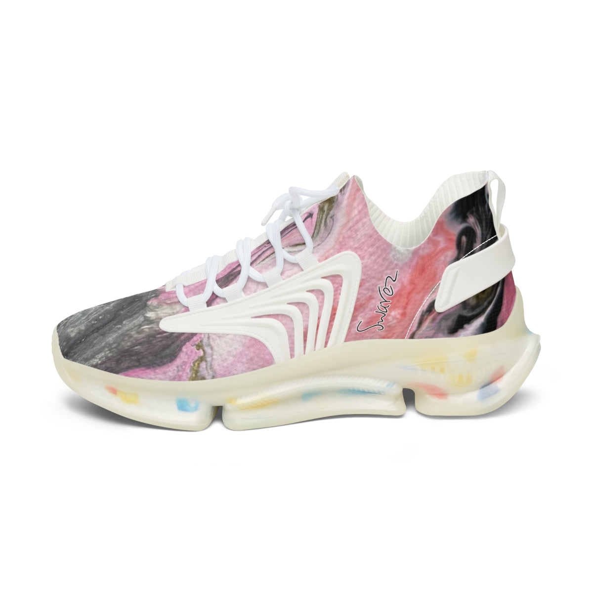 Women's Mesh Sneakers - Dusky pink design