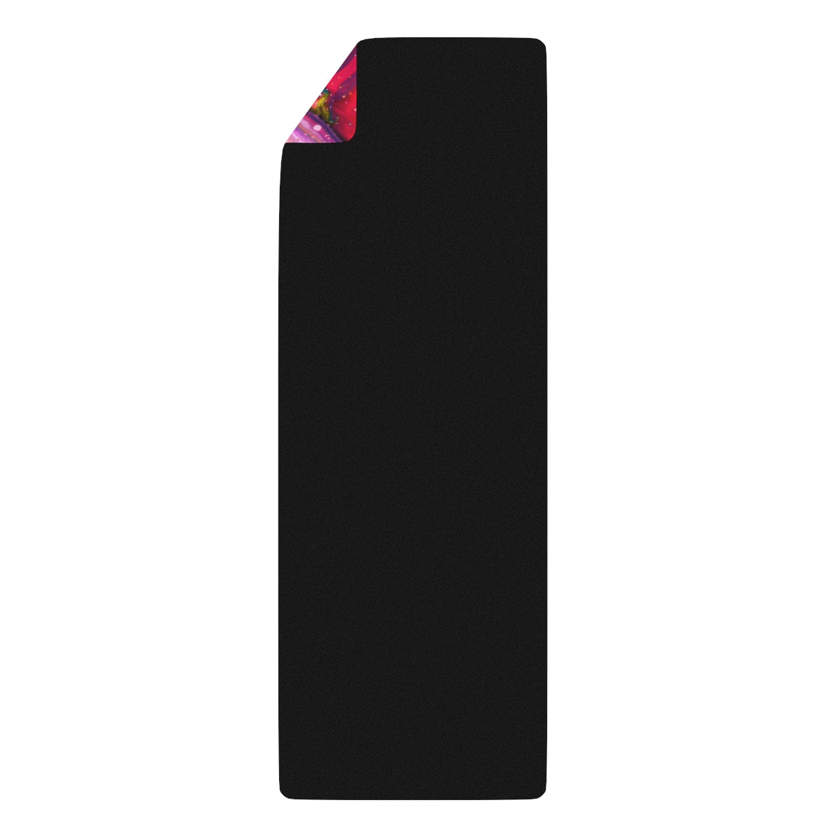 Rubber Yoga Mat - DO IT! Quote, Cosmic design