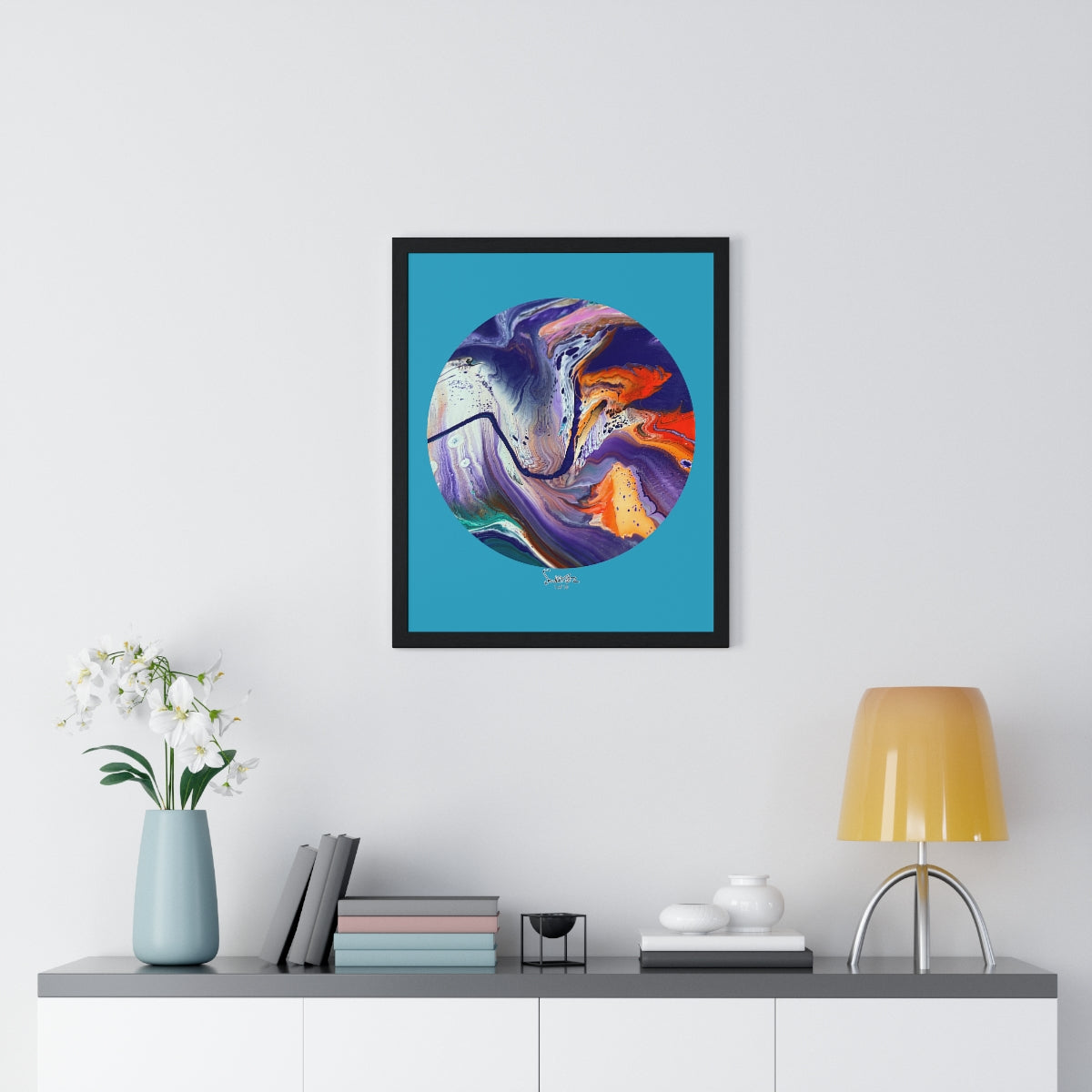 Limited Edition Framed Vertical Poster - Circle 1 design - 1 of 10