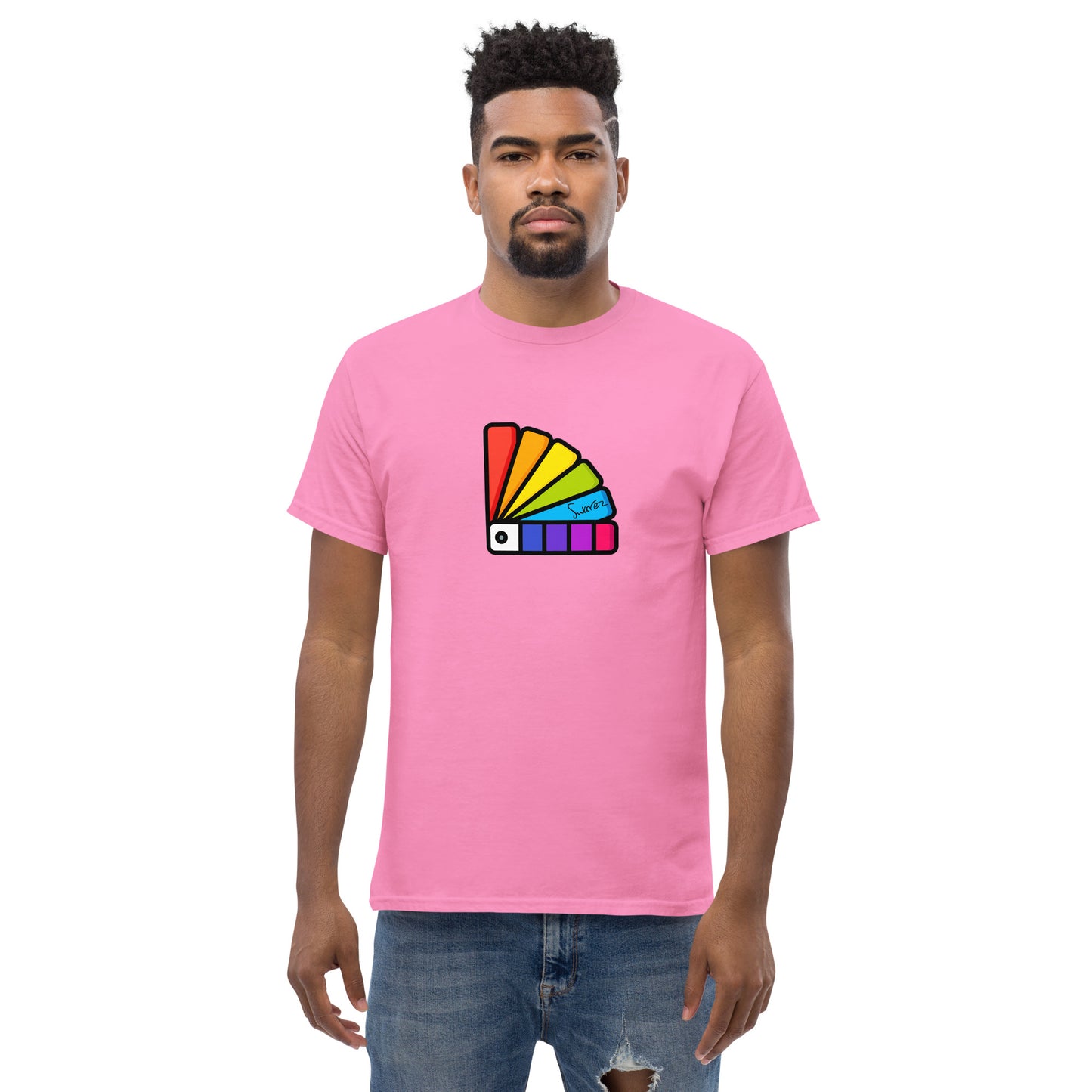 Men's classic tee - Paint chart design
