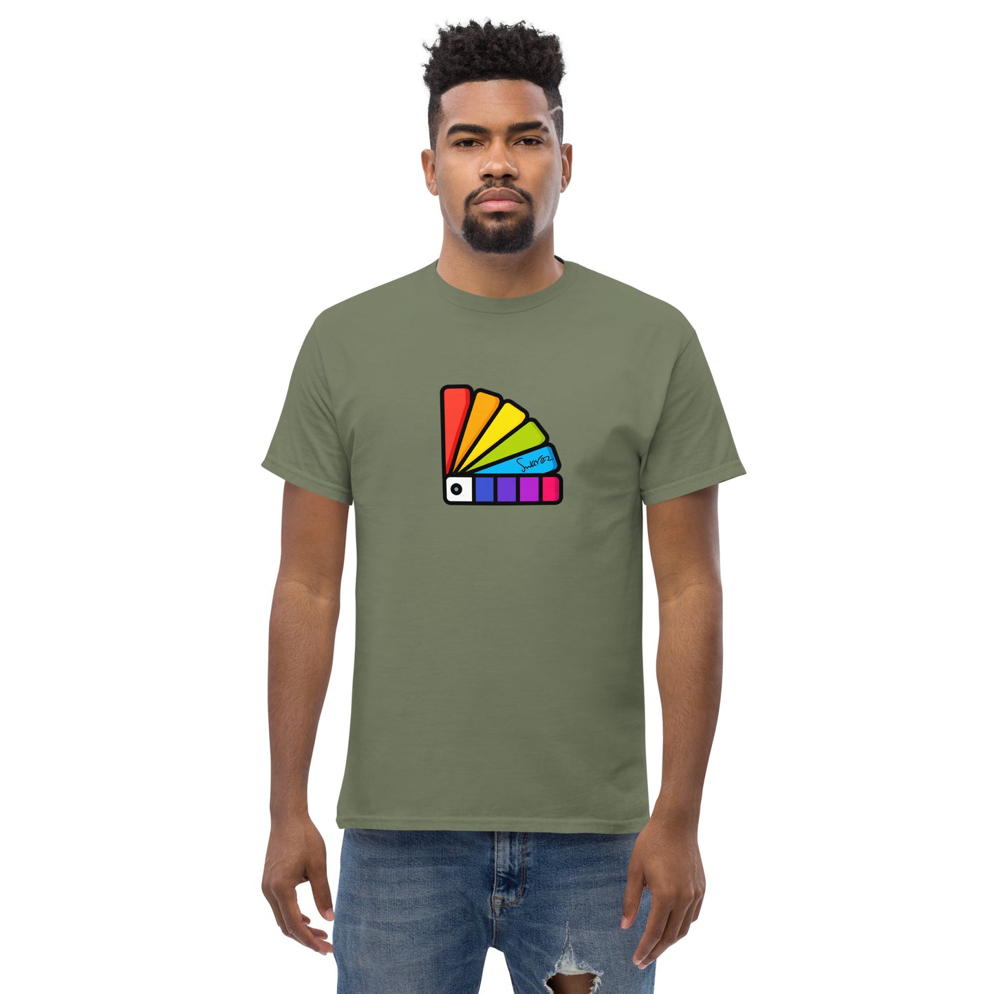 Men's classic tee - Paint chart design