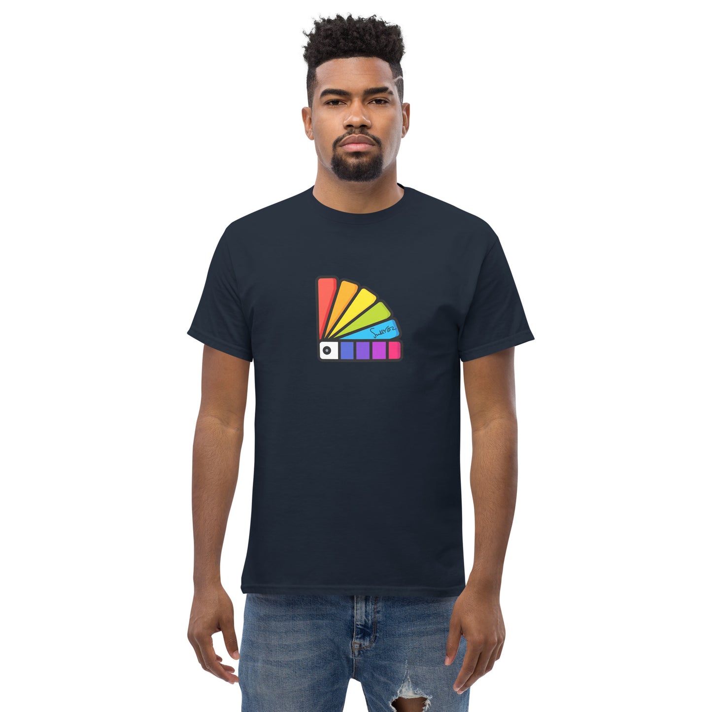 Men's classic tee - Paint chart design