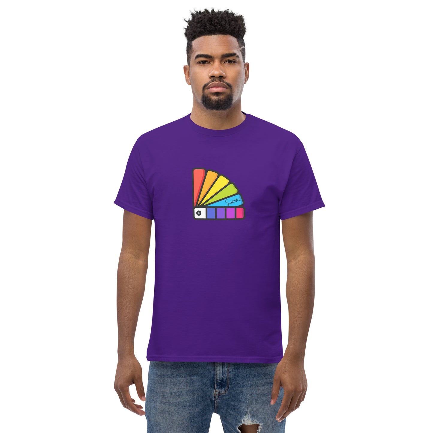 Men's classic tee - Paint chart design