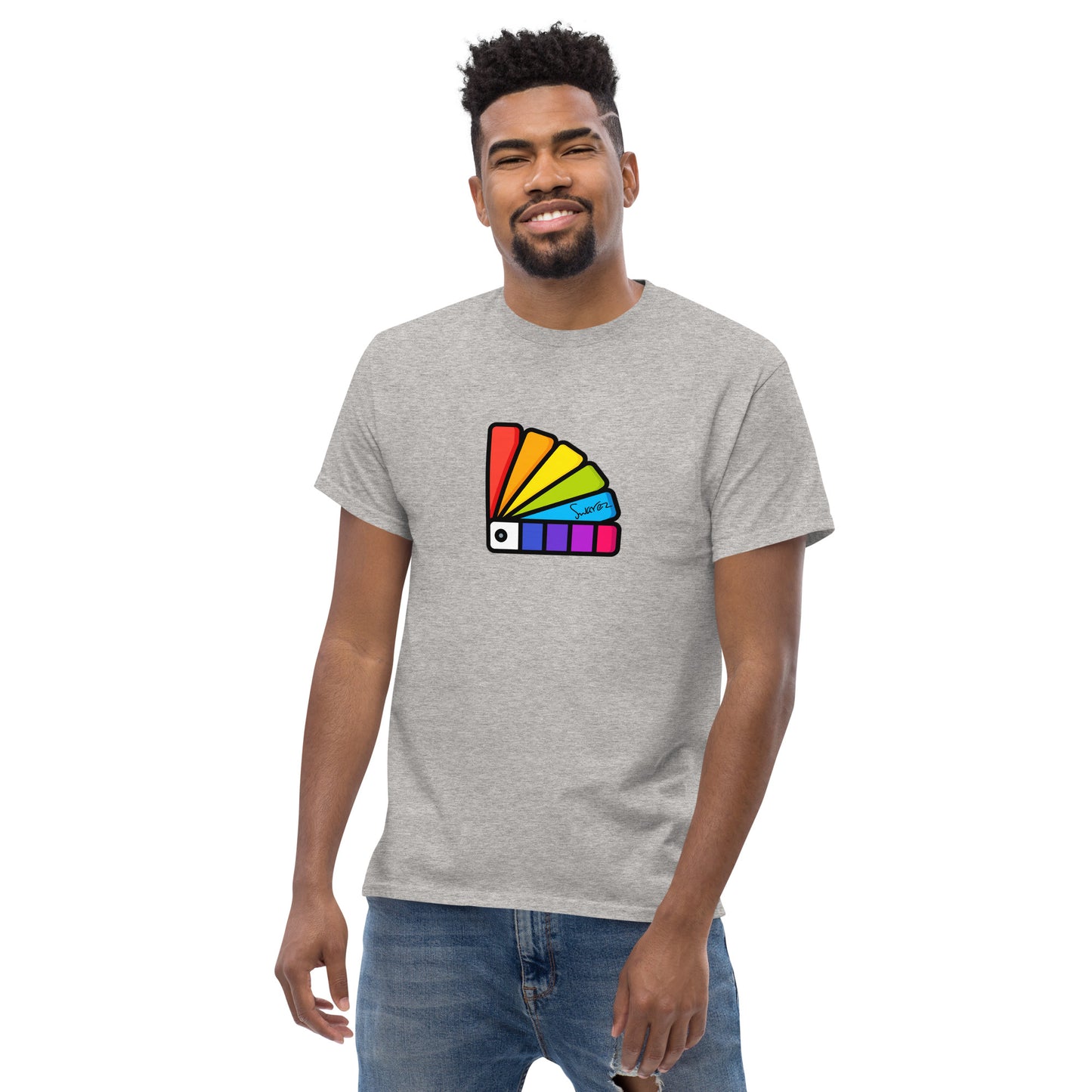 Men's classic tee - Paint chart design