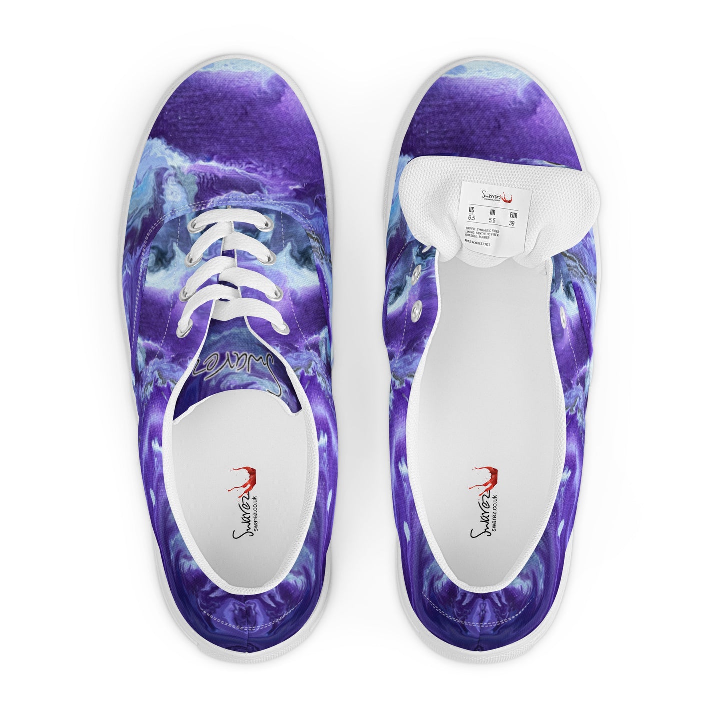 Men’s lace-up canvas shoes - Ady's Purplez!