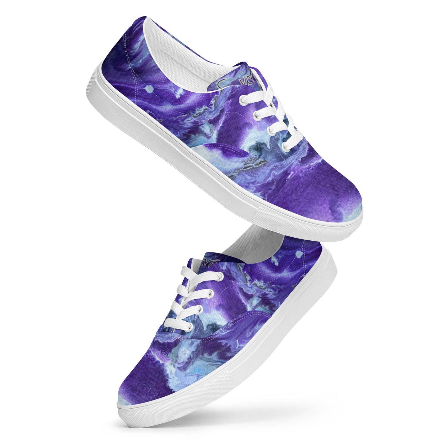 Men’s lace-up canvas shoes - Ady's Purplez!