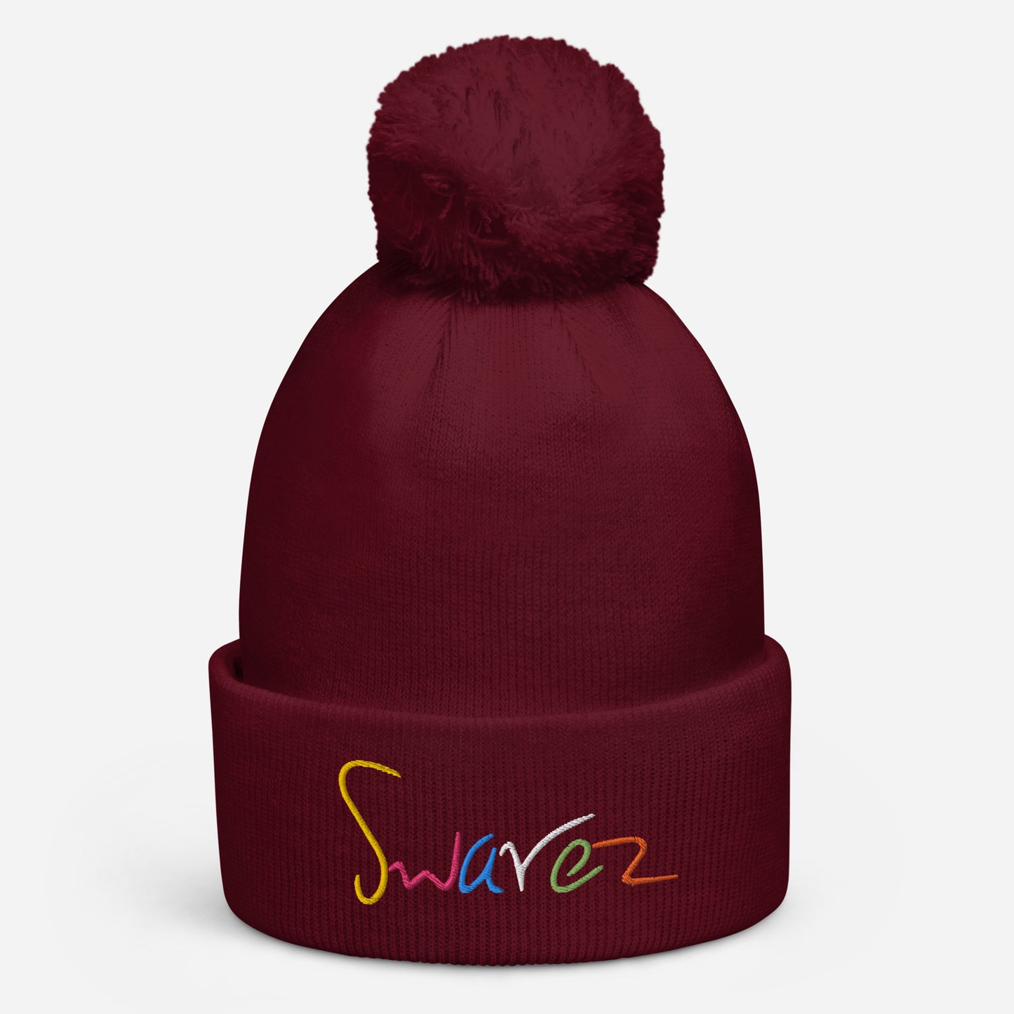 Pom pom beanie Unisex - Swarez logo