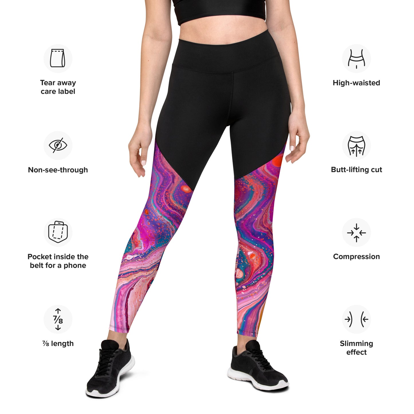 Sports Leggings - Cosmic design