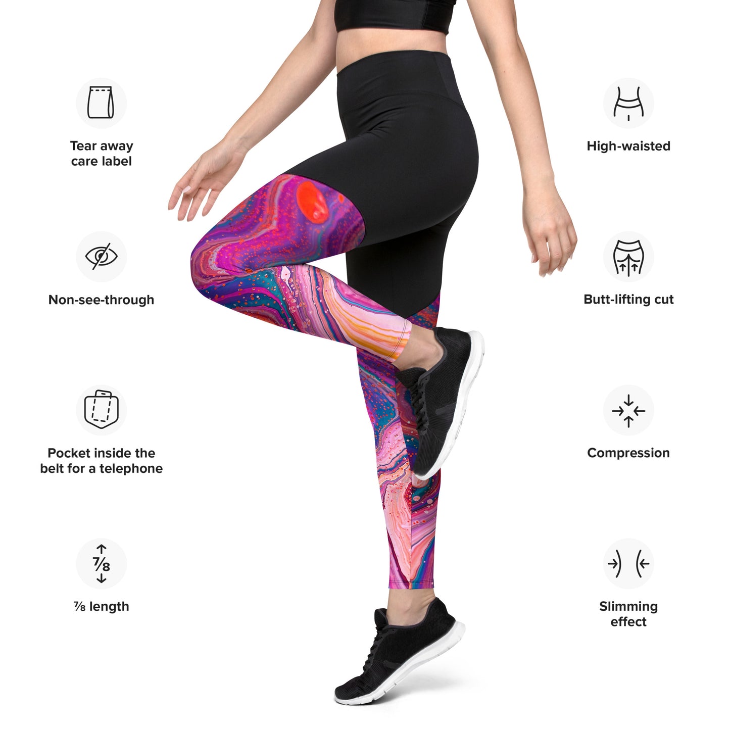 Sports Leggings - Cosmic design