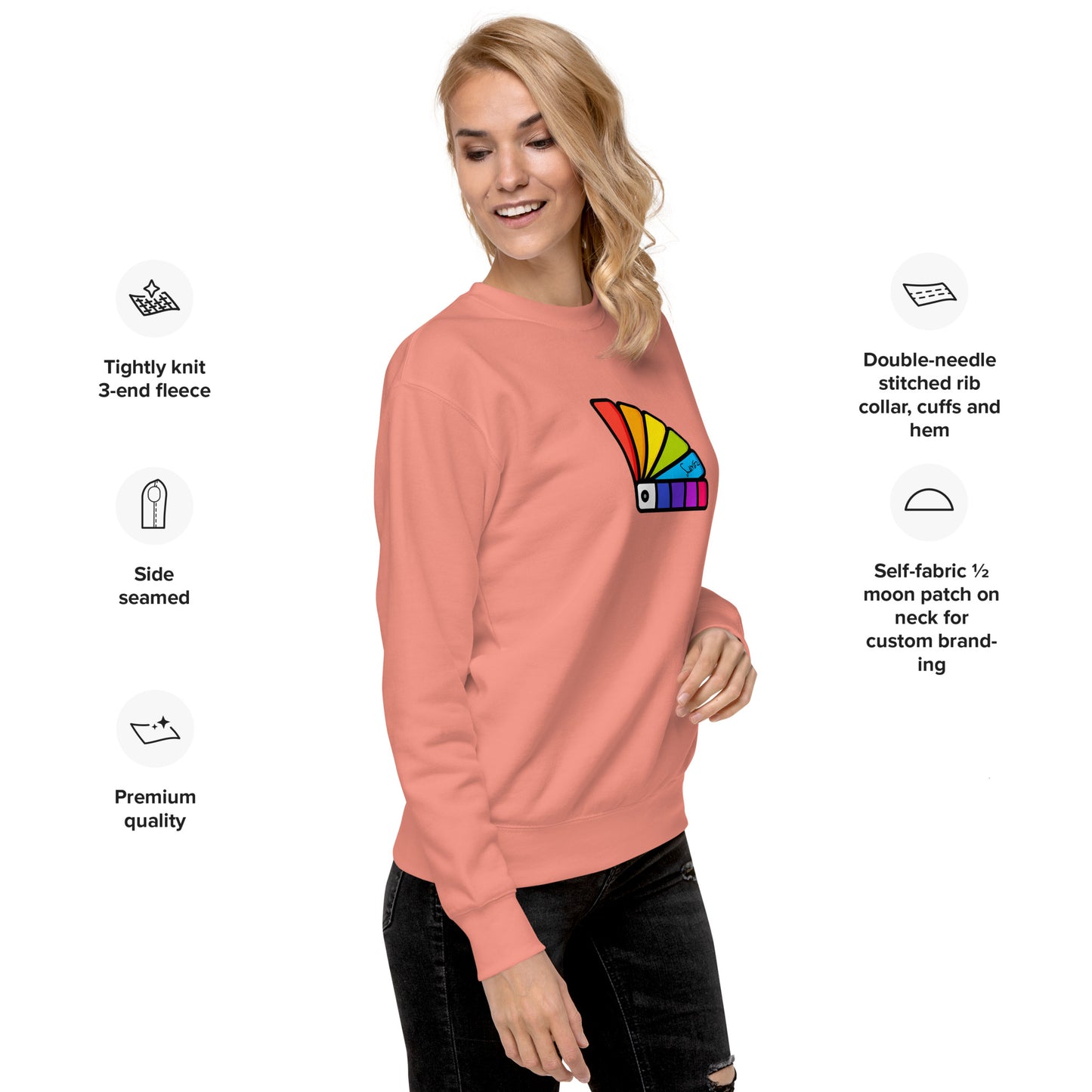 Unisex Premium Sweatshirt - Paint chart design