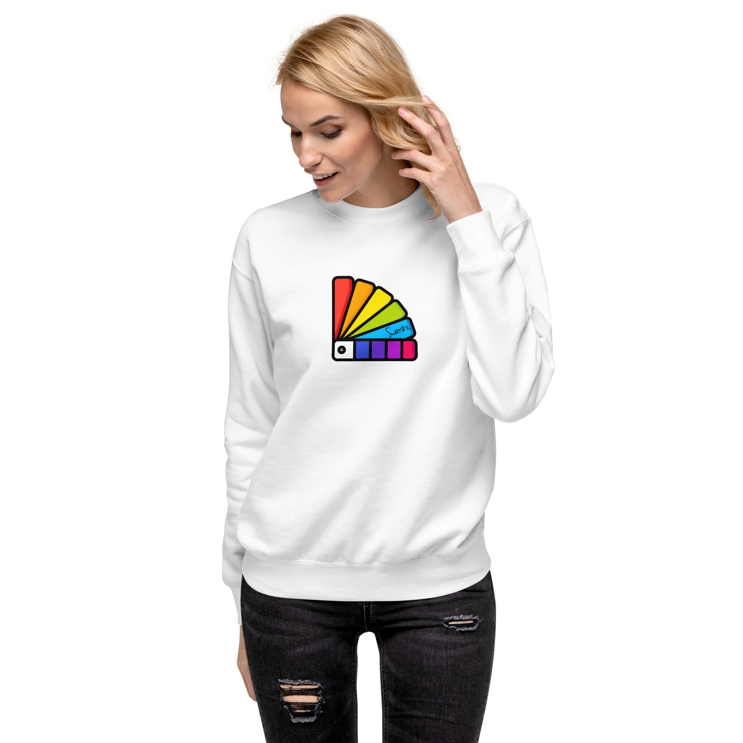 Unisex Premium Sweatshirt - Paint chart design