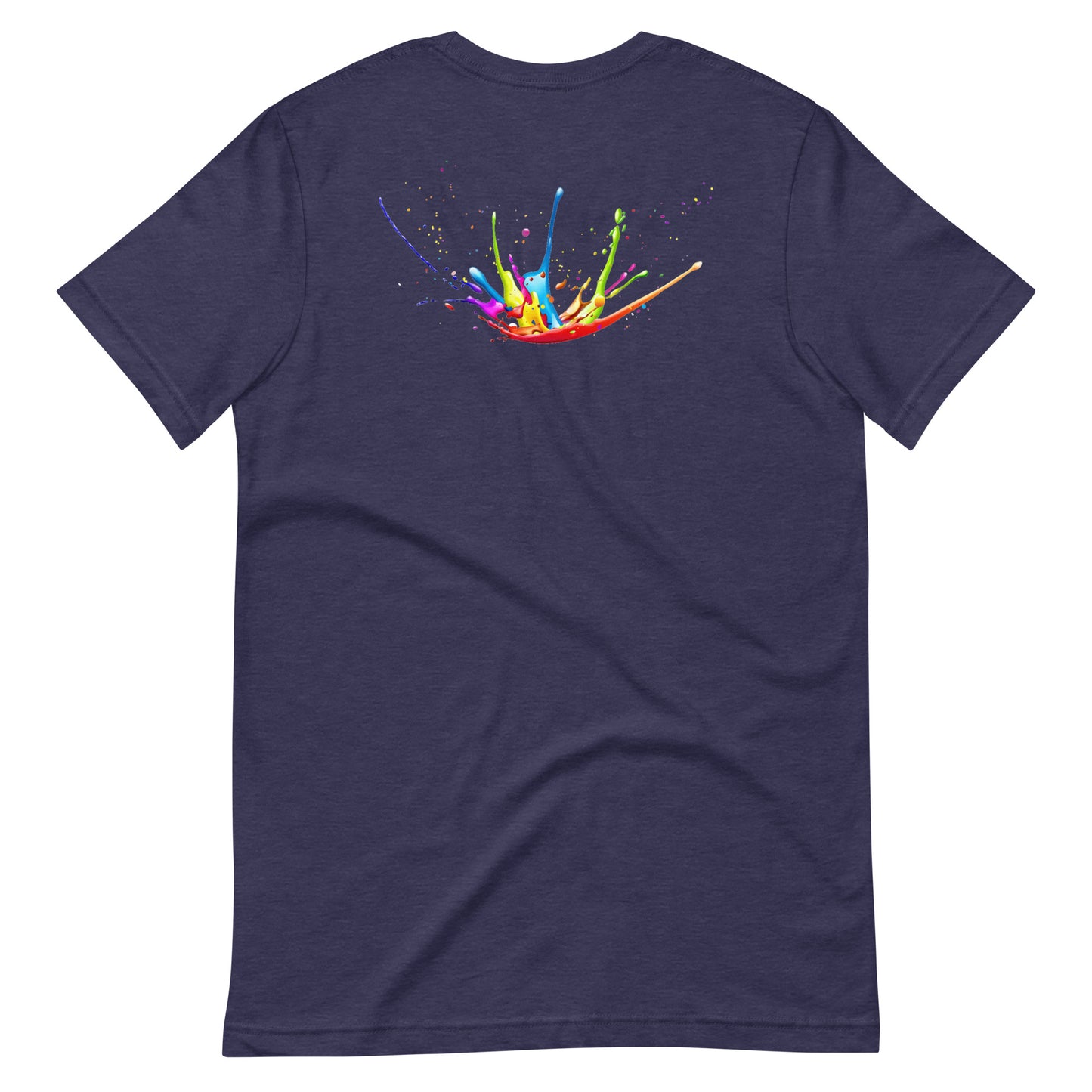Unisex t-shirt - Swarez embroidered logo and printed paint splash